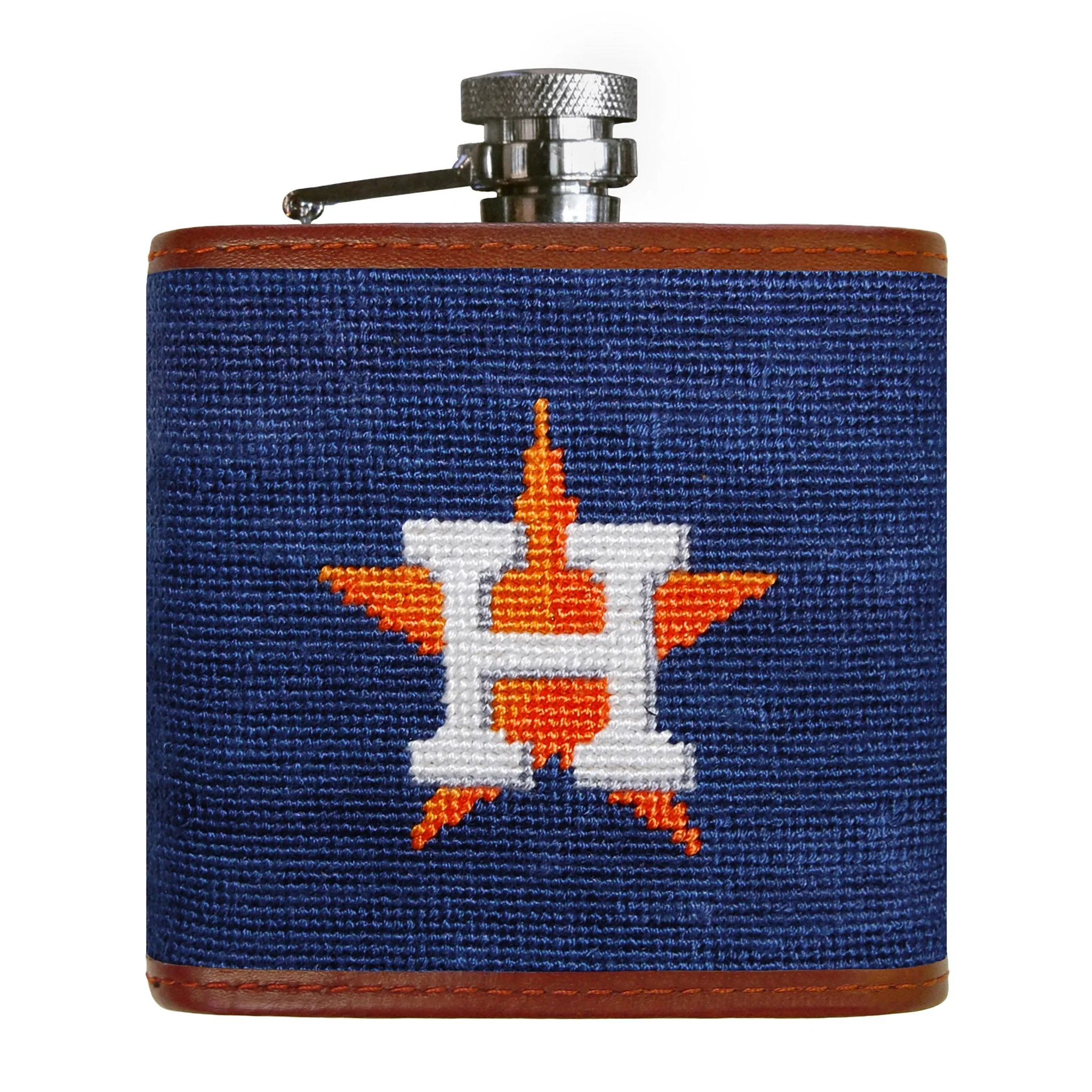 Monogrammed Houston Astros Flask