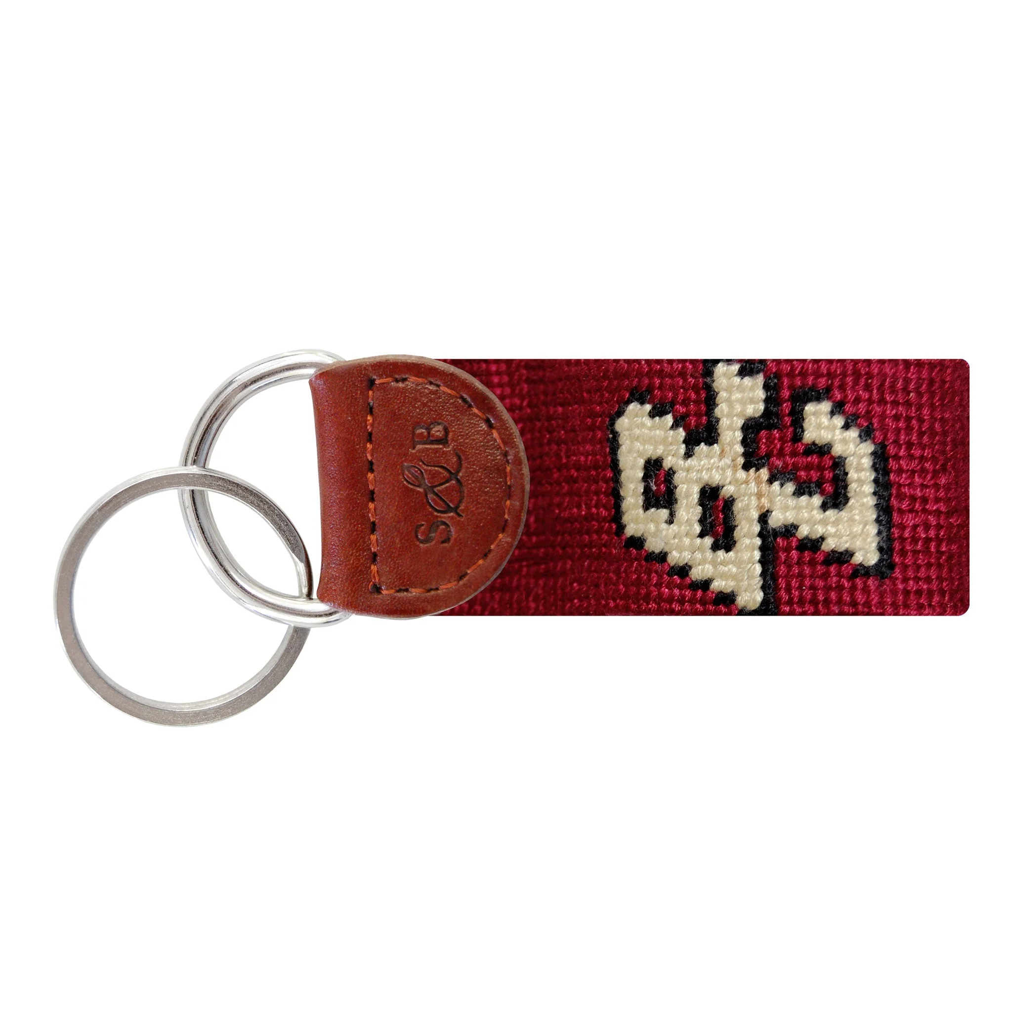 Monogrammed Boston College BC Key Fob (Garnet)