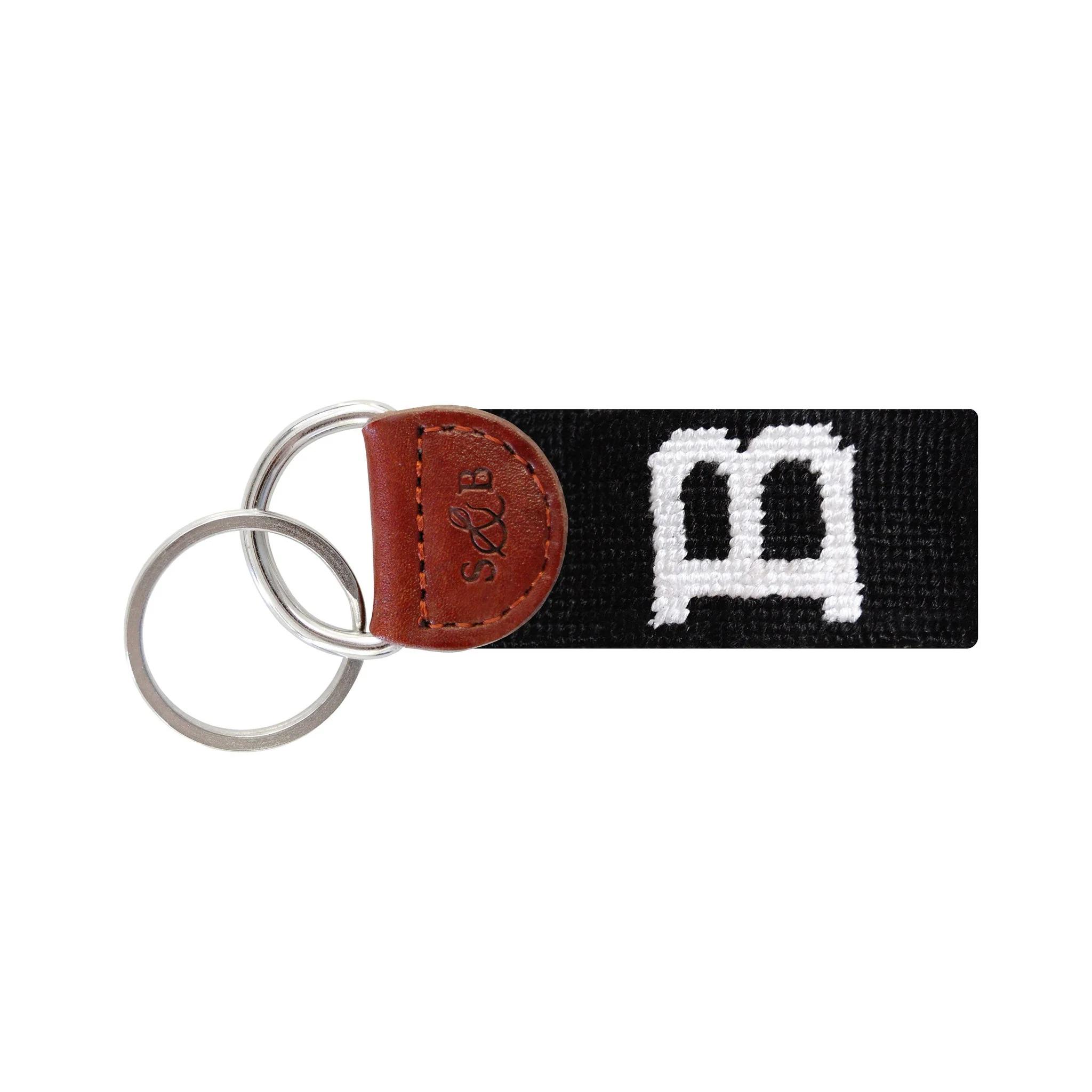 Monogrammed Bowdoin B Key Fob