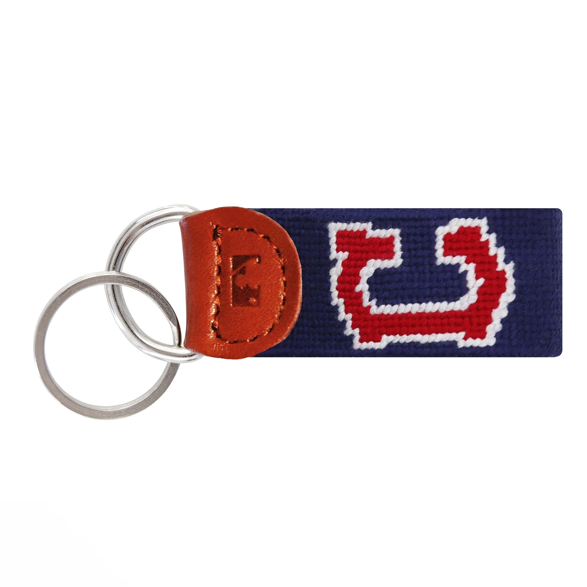 Monogrammed Cleveland Guardians Key Fob (Dark Navy)