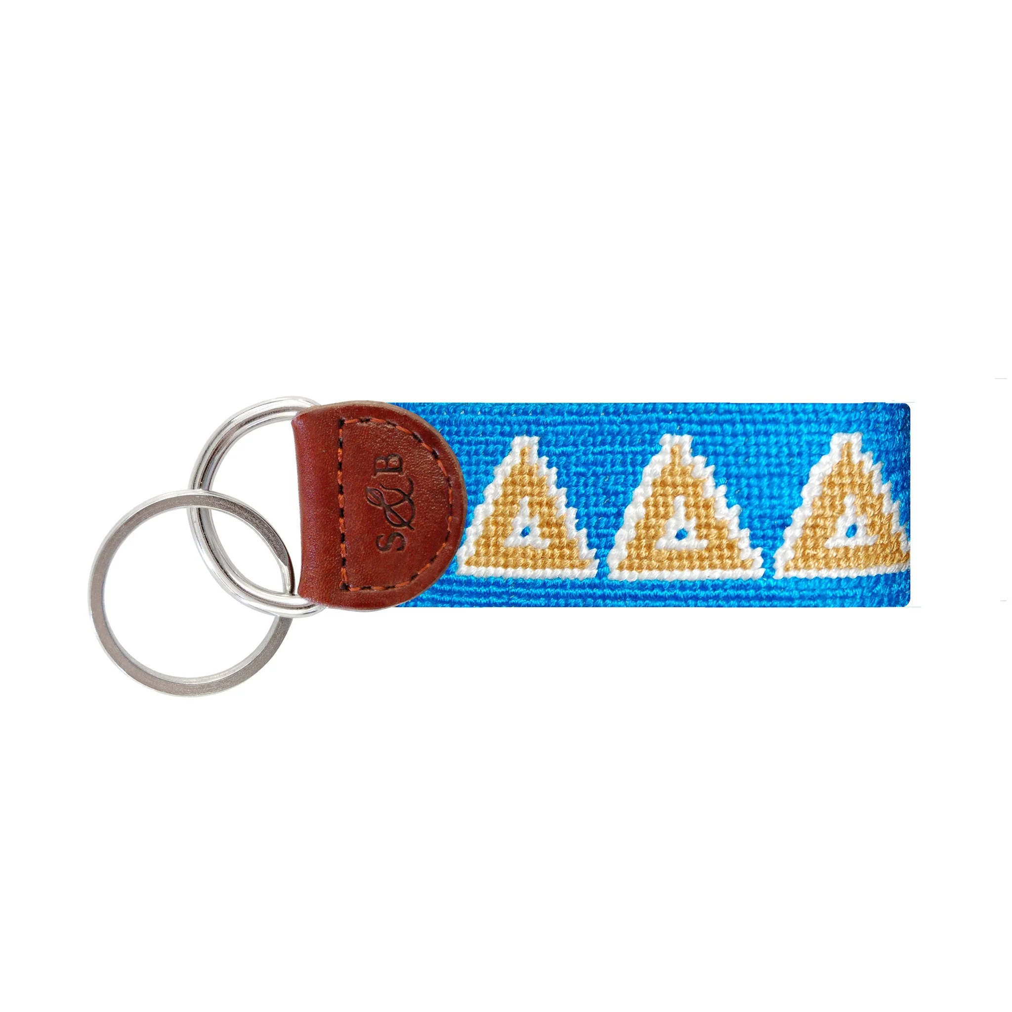 Monogrammed Delta Delta Delta Key Fob