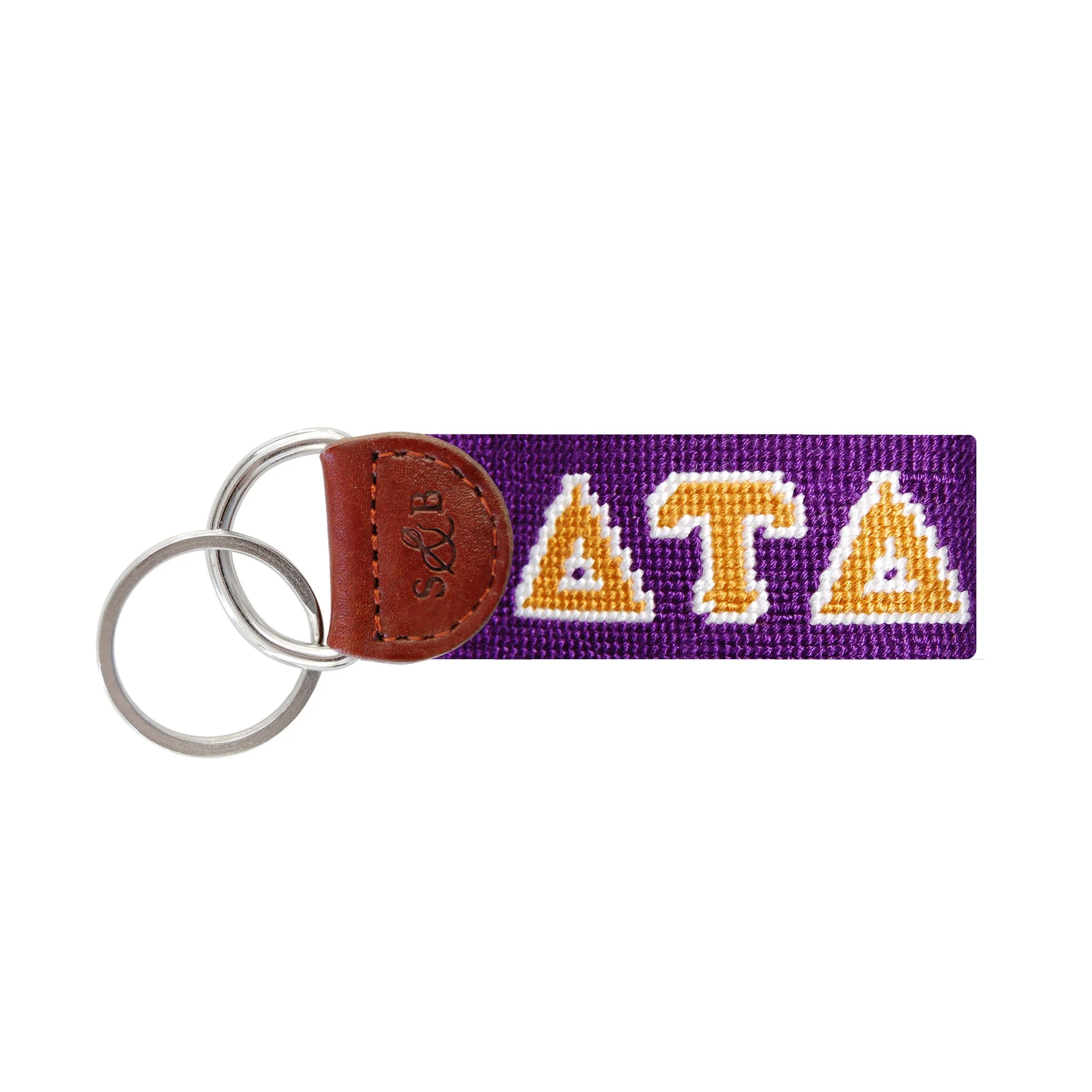 Monogrammed Delta Tau Delta Key Fob