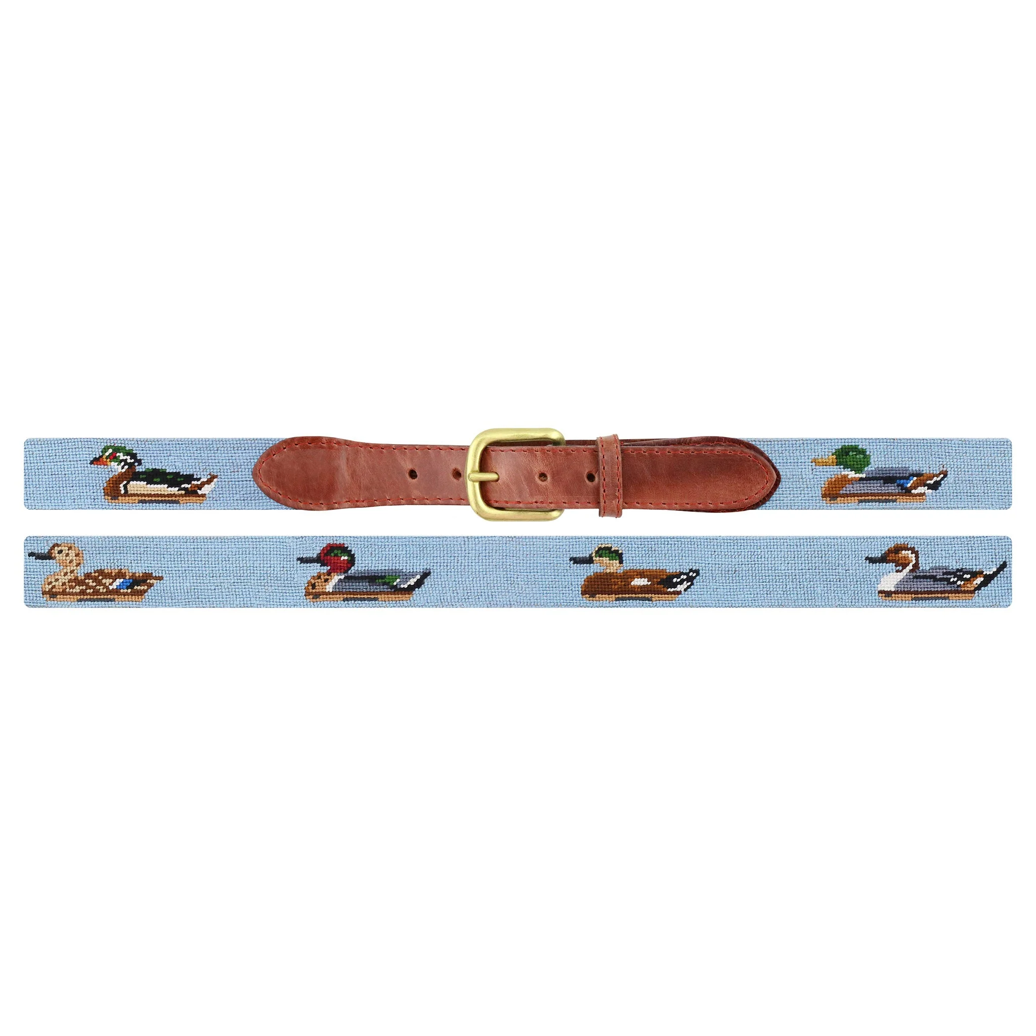 Monogrammed Duck Decoys Belt (Antique Blue) - Image 2