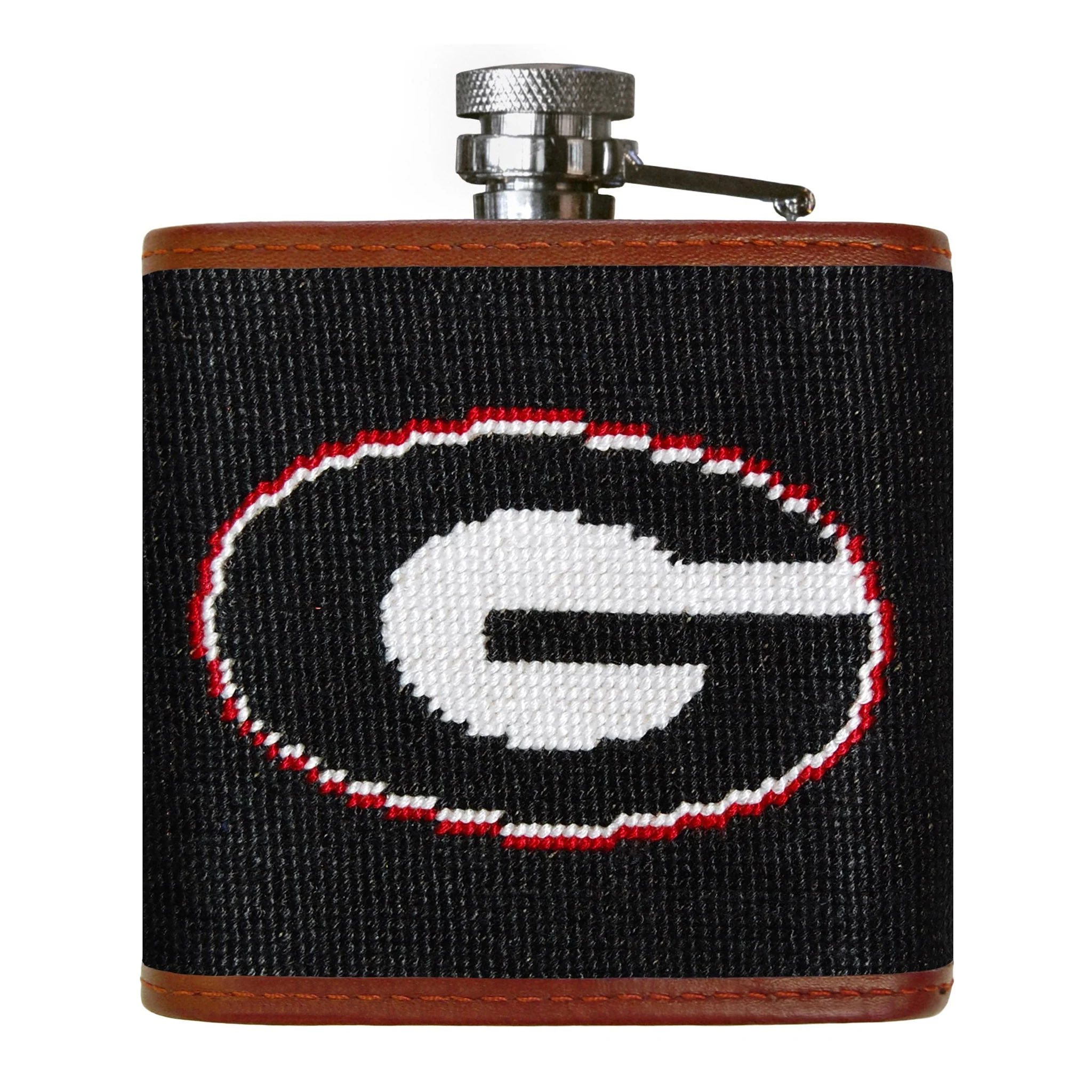Monogrammed Georgia Flask (Black) - Image 2
