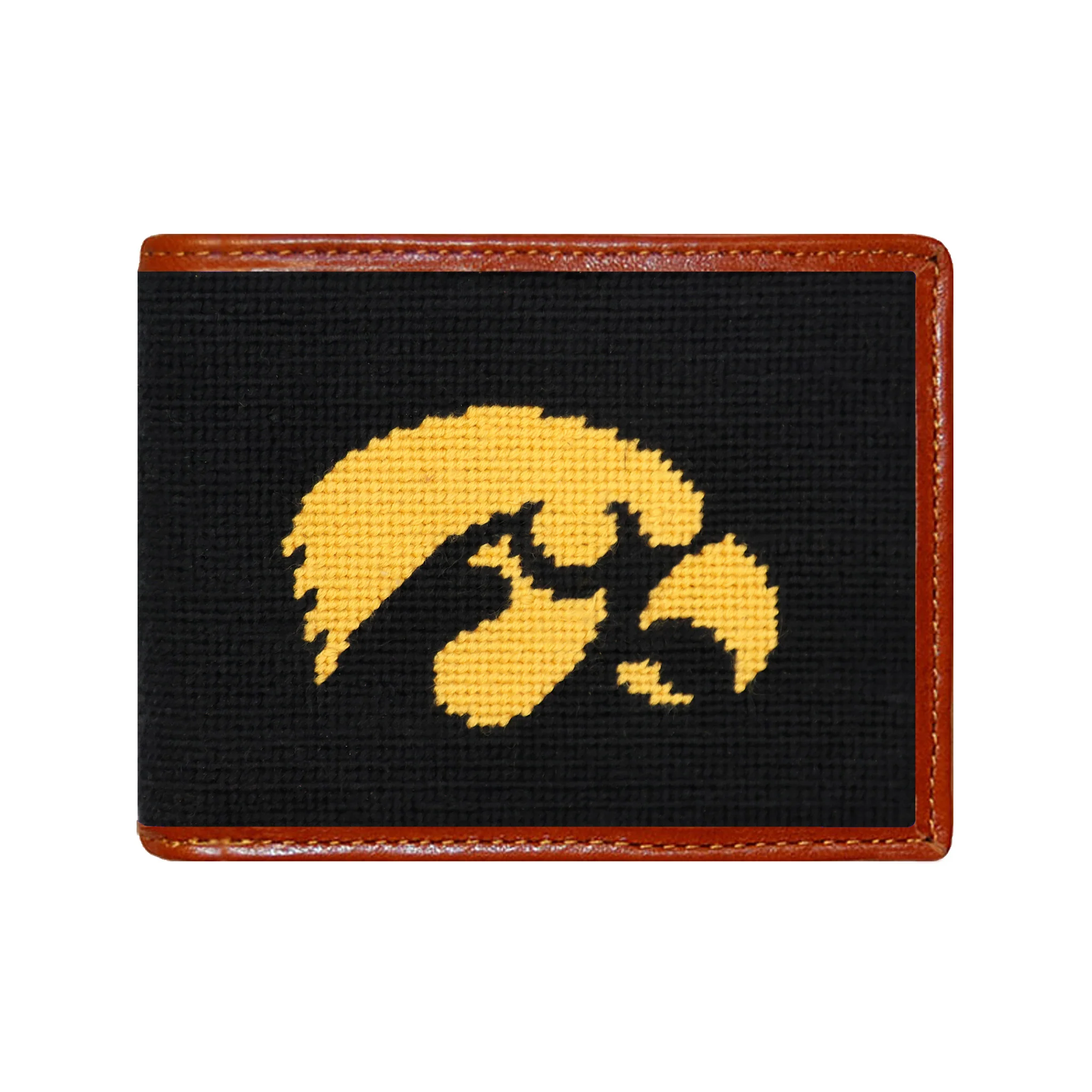 Monogrammed Iowa Wallet (Black)