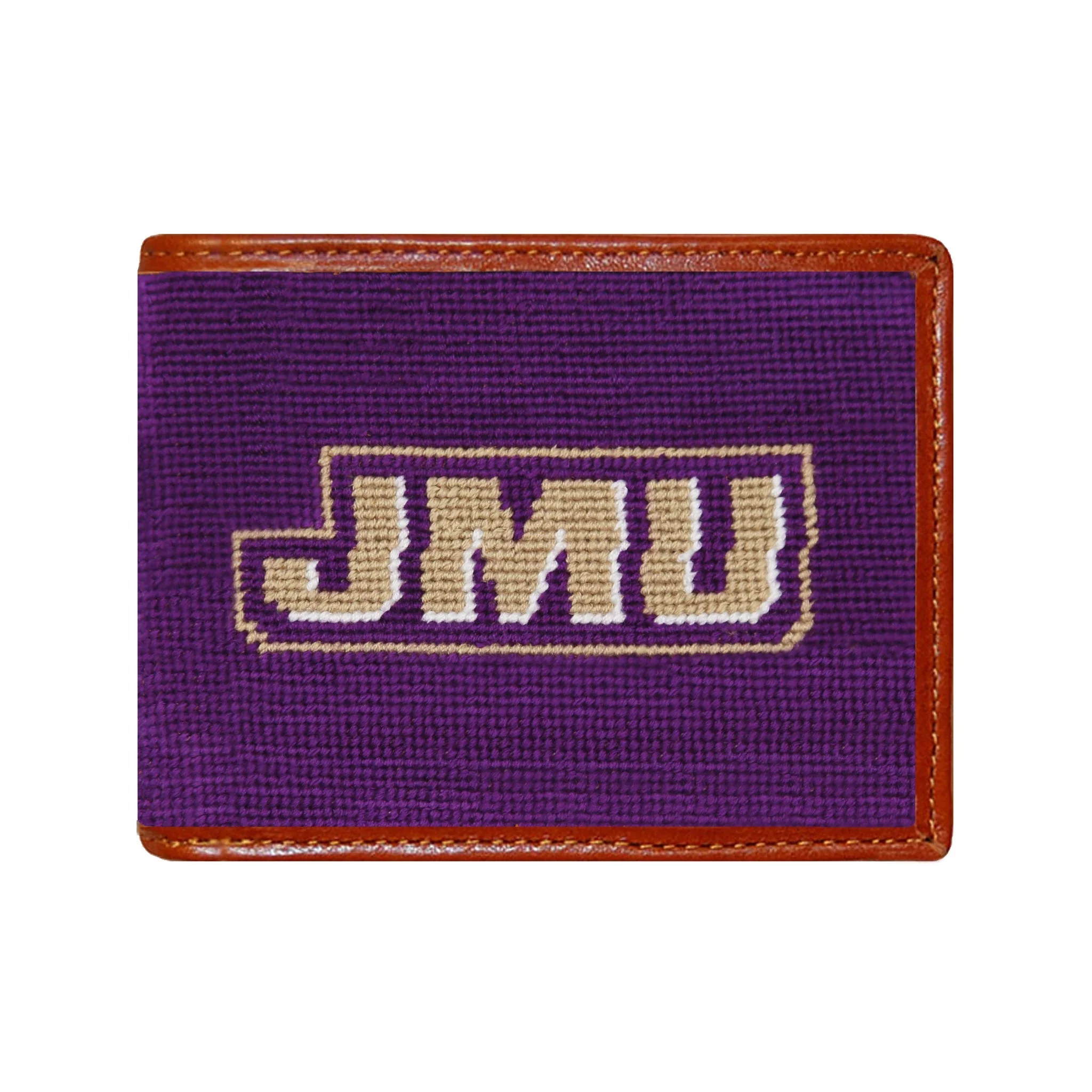 Monogrammed James Madison Wallet (Royal Purple)
