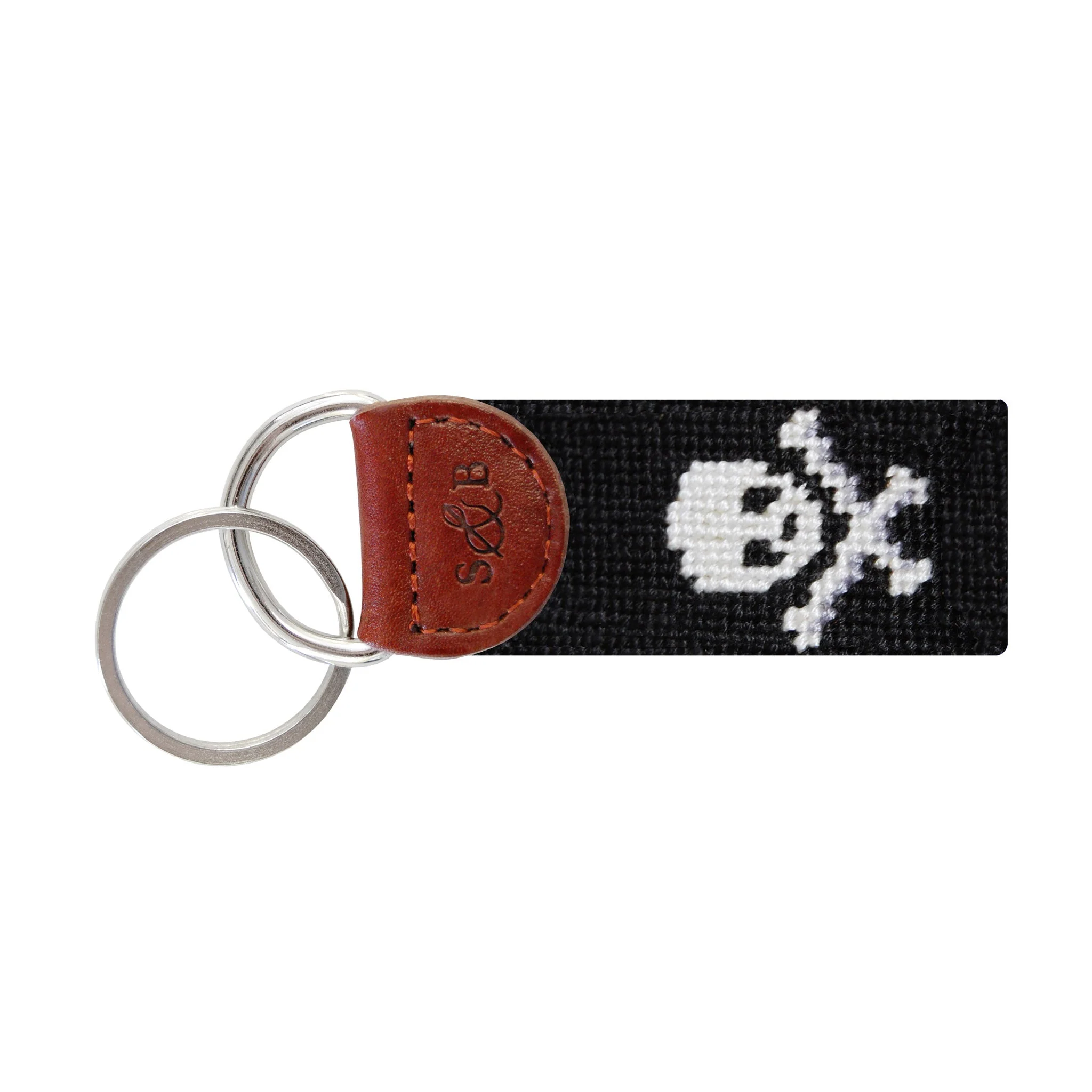 Monogrammed Jolly Roger Key Fob (Black)