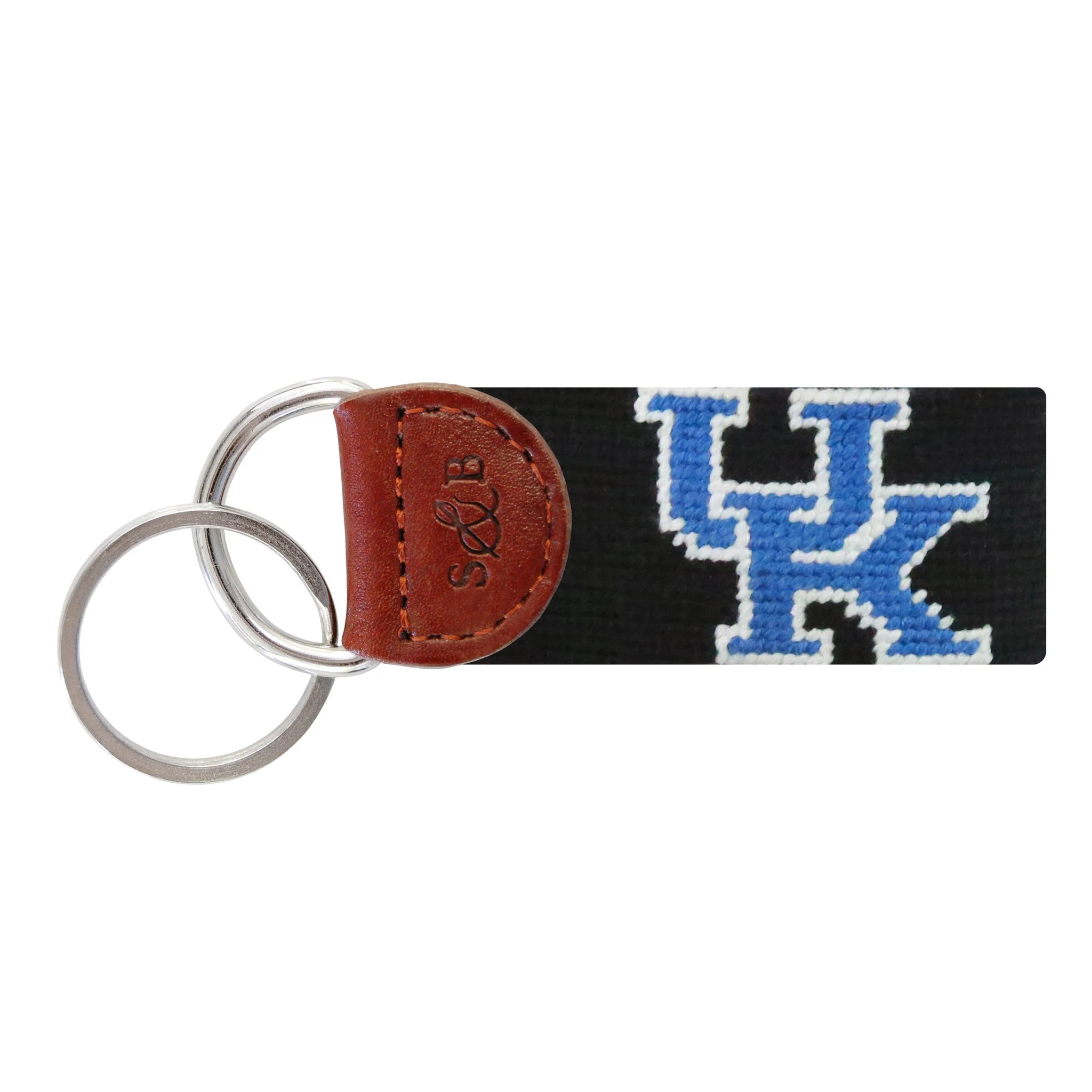 Monogrammed Kentucky Key Fob (Black)