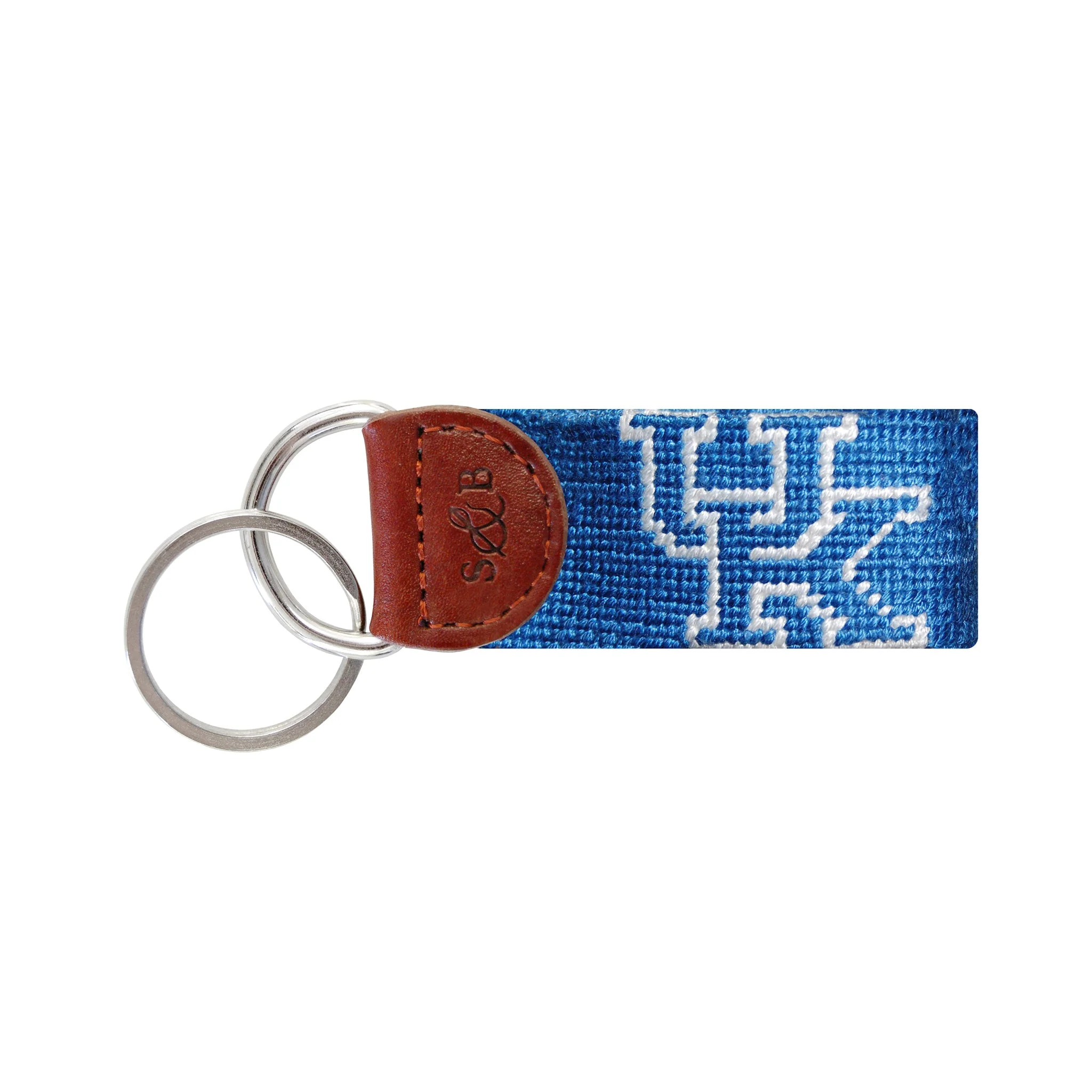 Monogrammed Kentucky Key Fob (Blue)