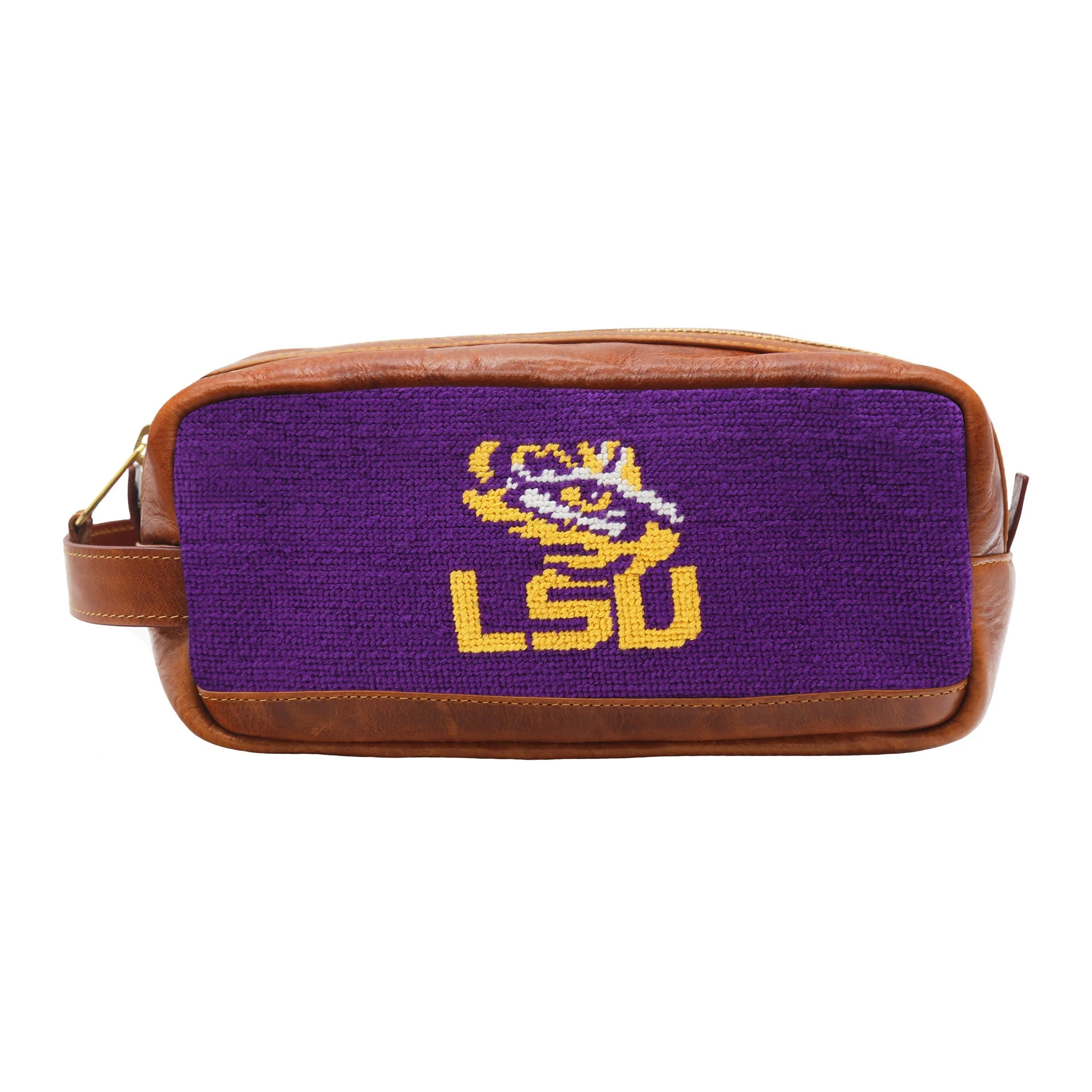 Monogrammed LSU Toiletry Bag (Purple)