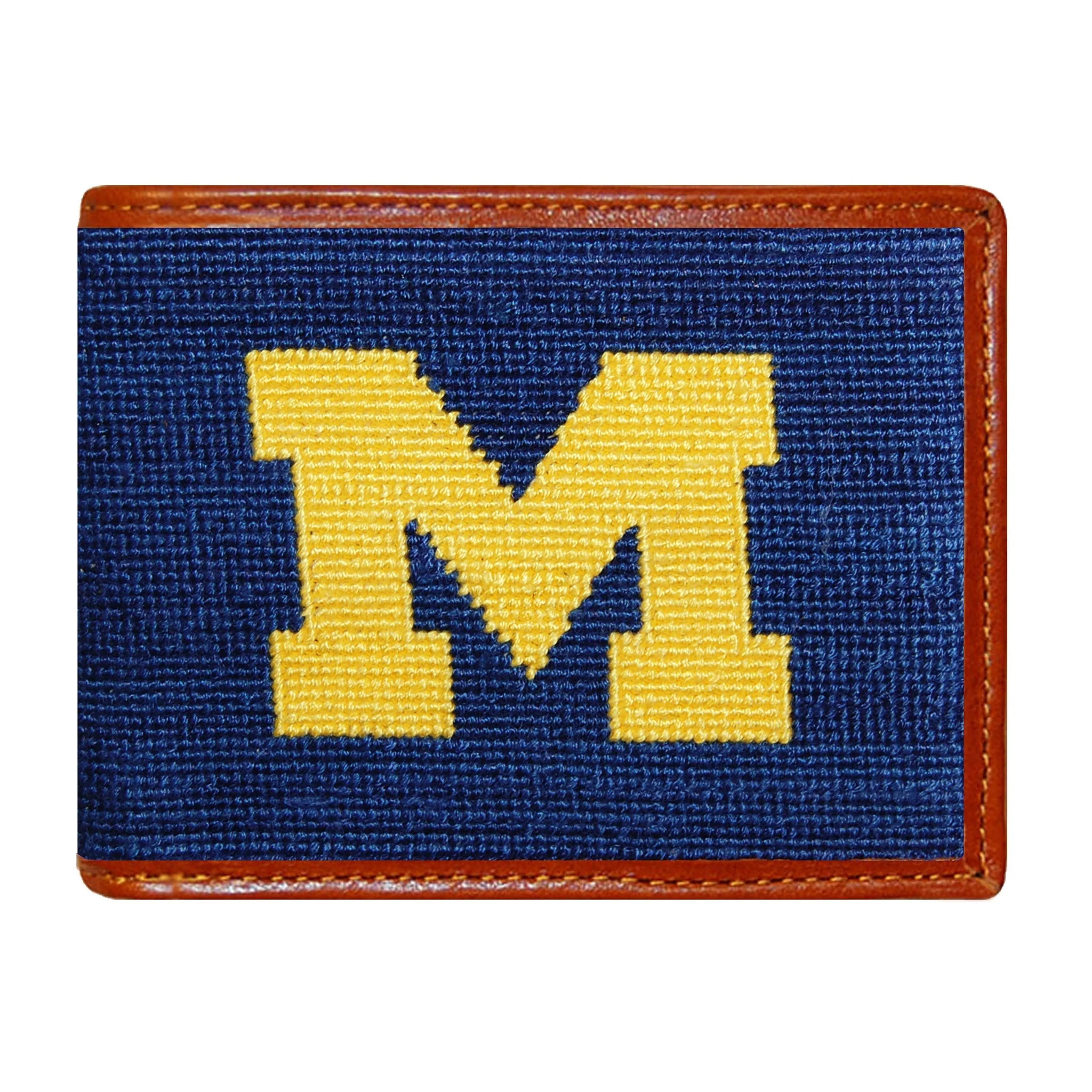Monogrammed Michigan Wallet
