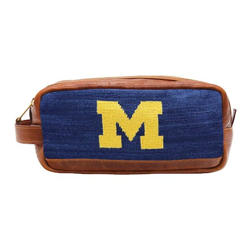 Monogrammed Michigan Toiletry Bag (Classic Navy)
