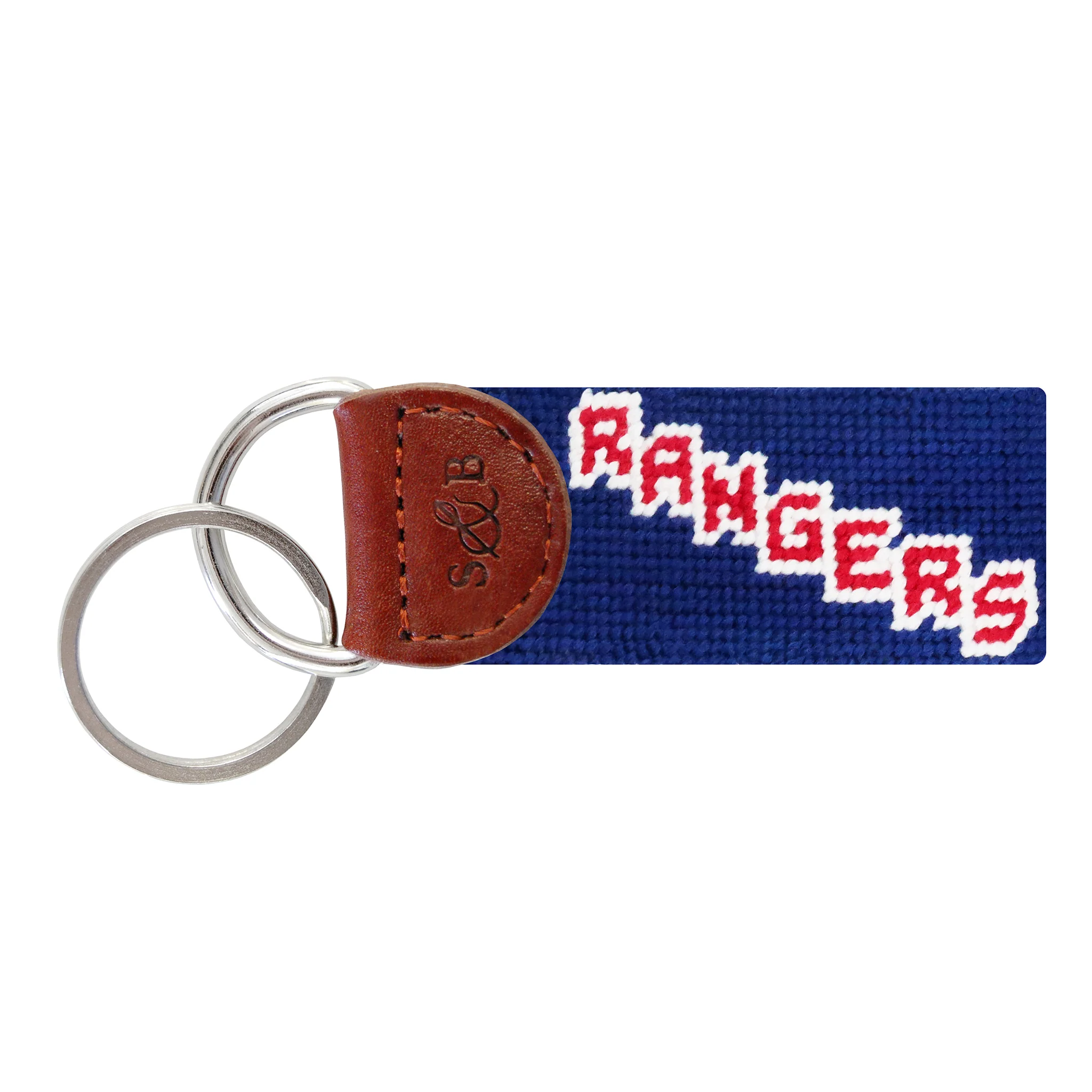Monogrammed New York Rangers Text Key Fob