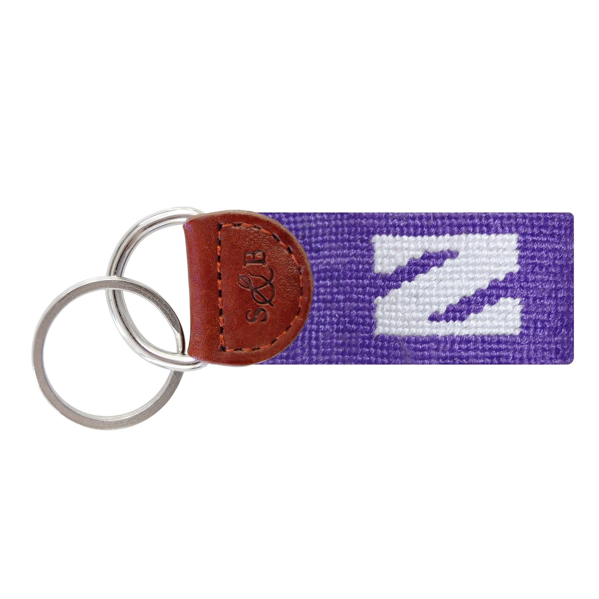 Monogrammed Northwestern Key Fob