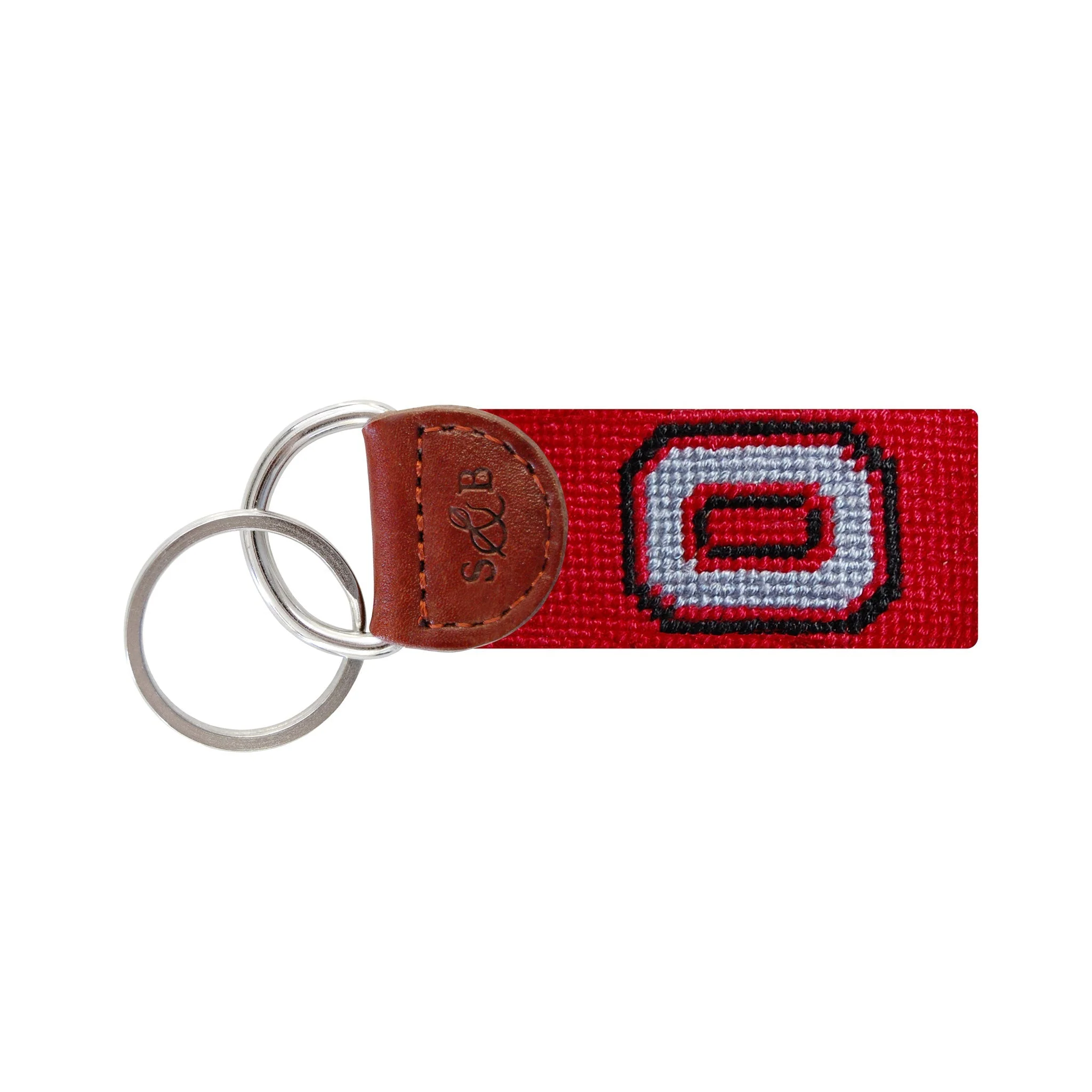 Monogrammed Ohio State O Key Fob (Red)