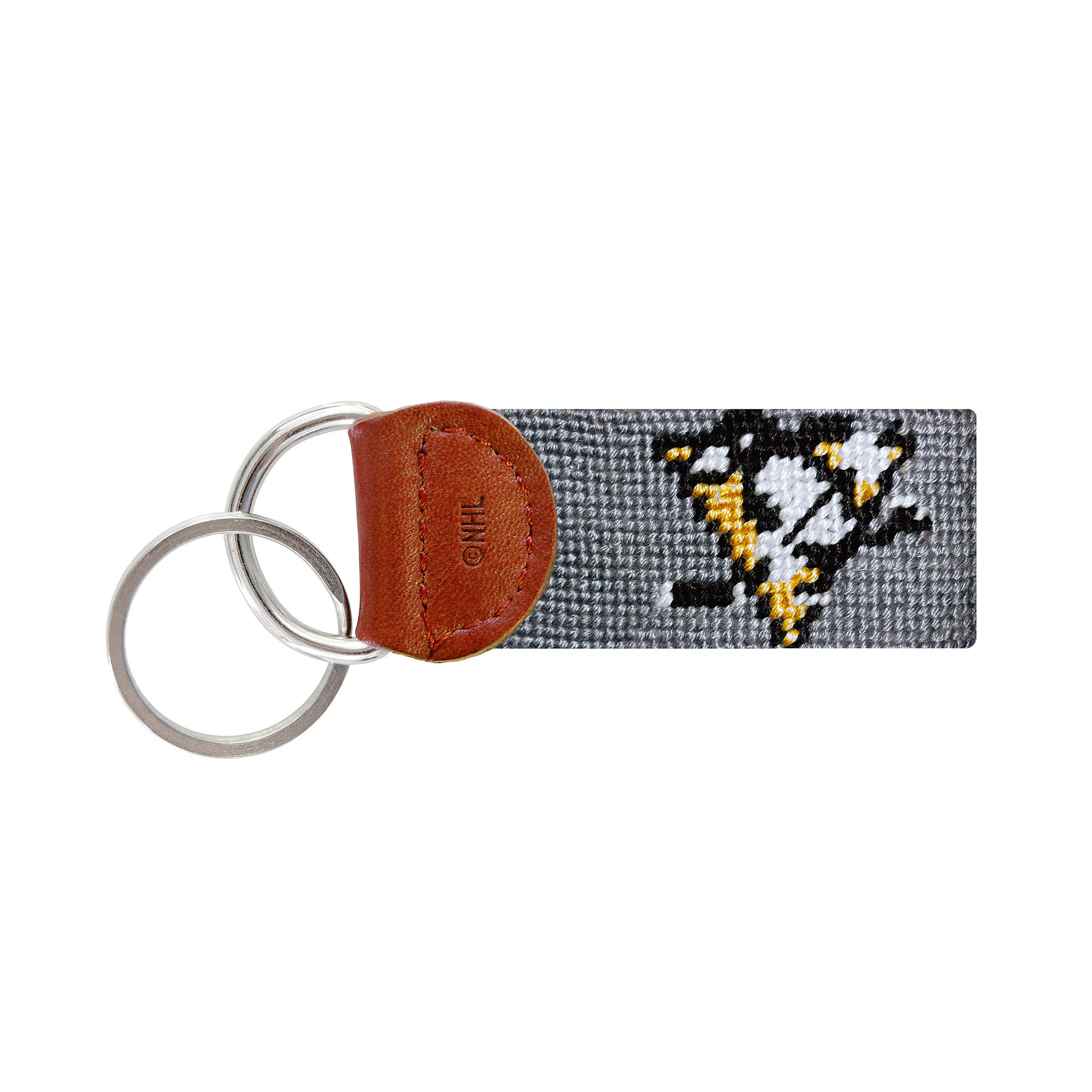 Monogrammed Pittsburgh Penguins Key Fob