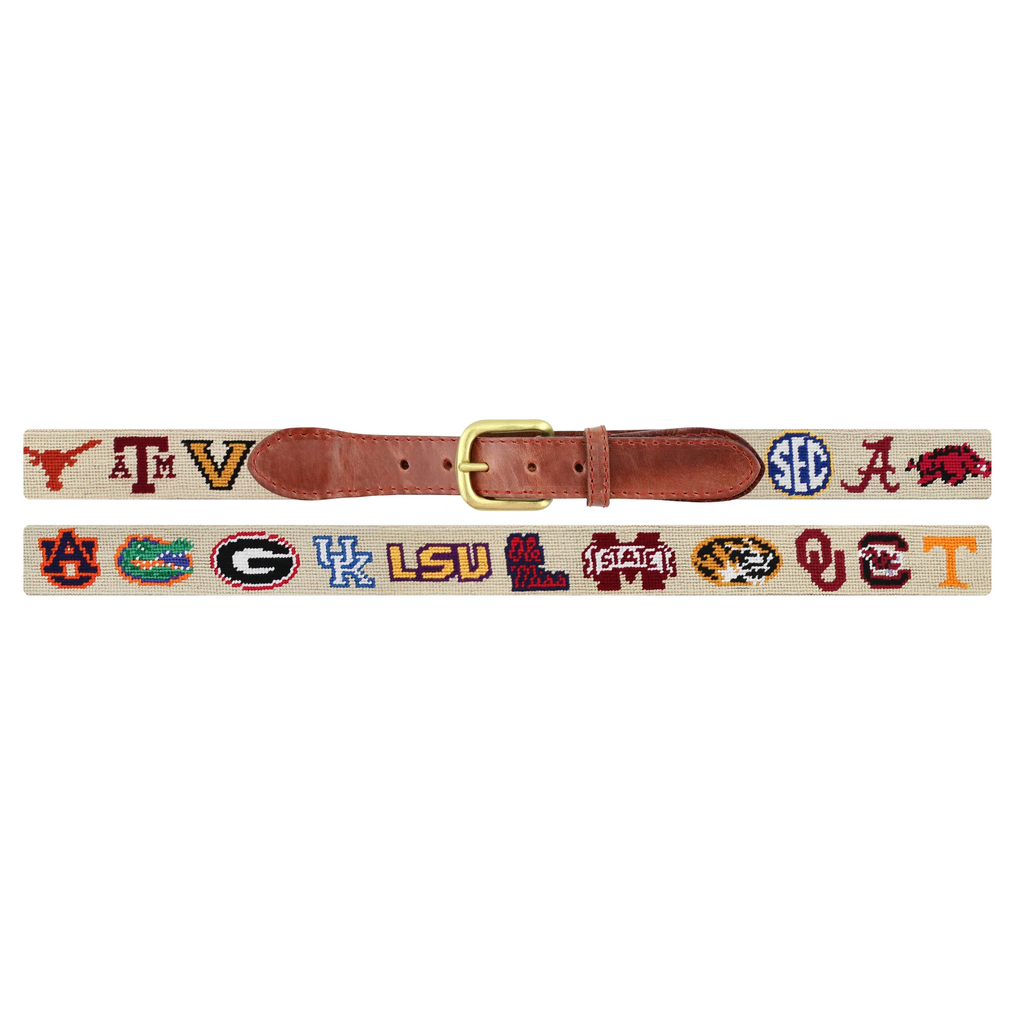 Monogrammed SEC Belt (Light Khaki) - Image 2