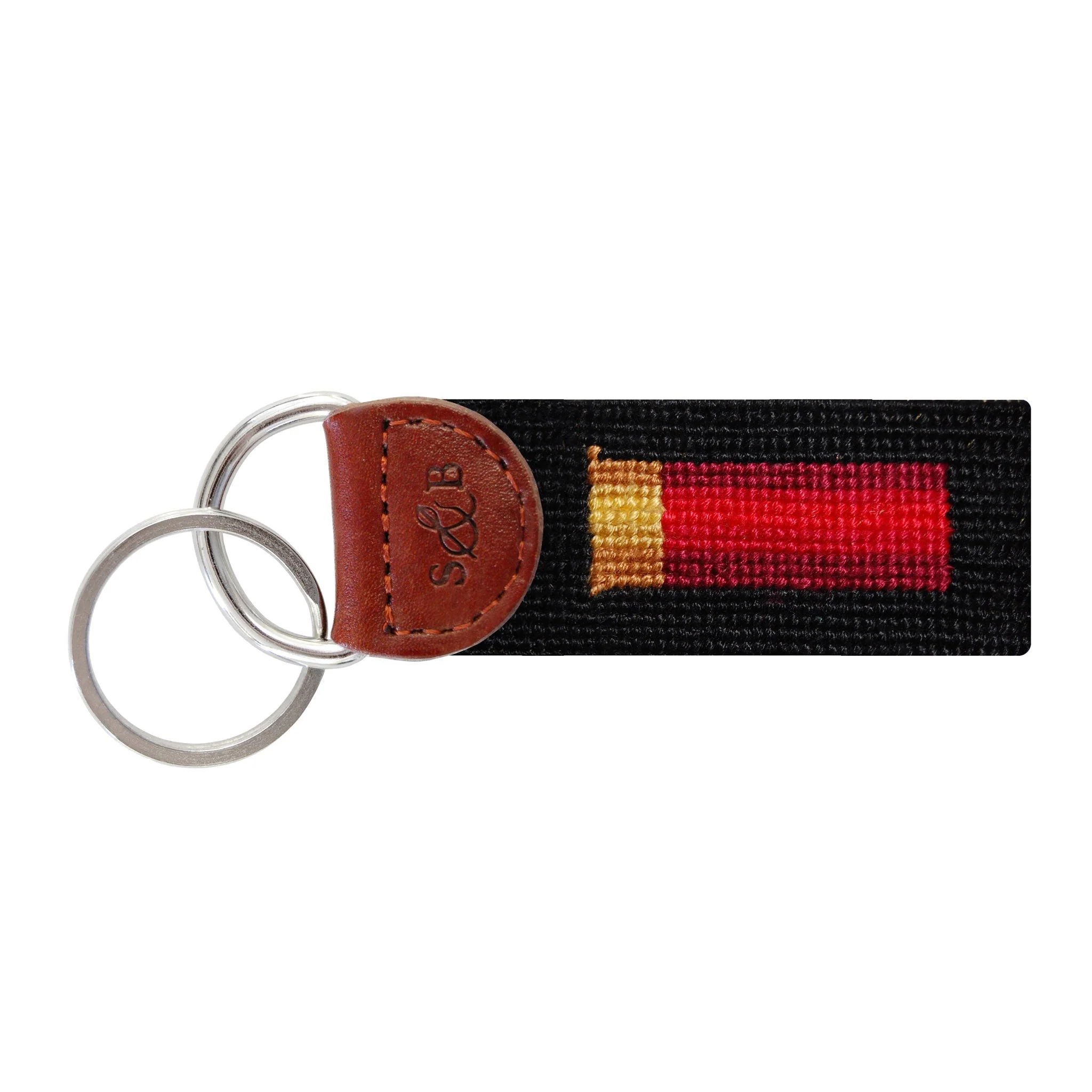 Monogrammed Shotgun Shell Key Fob (Black)