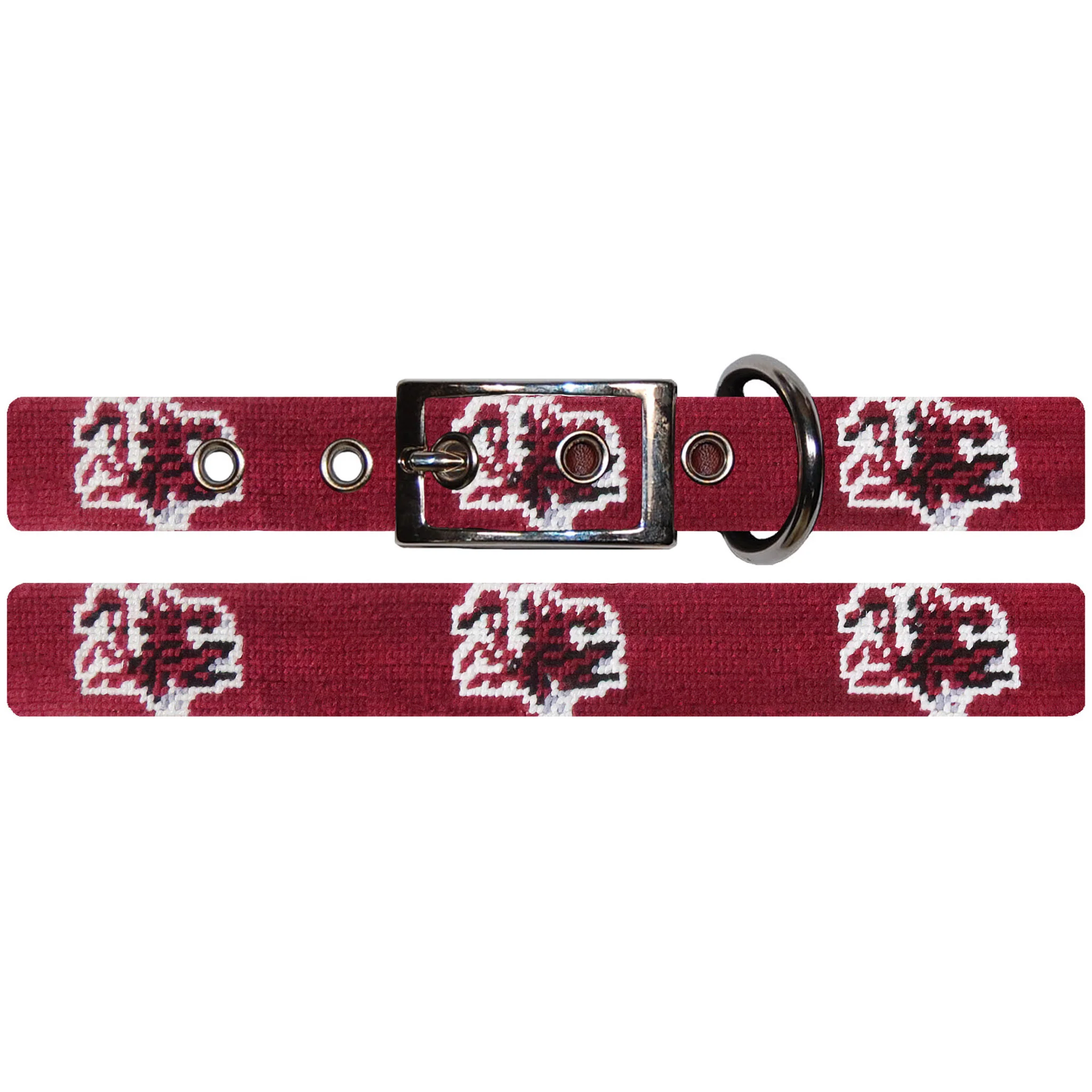 Monogrammed South Carolina Dog Collar (Garnet) - Image 2