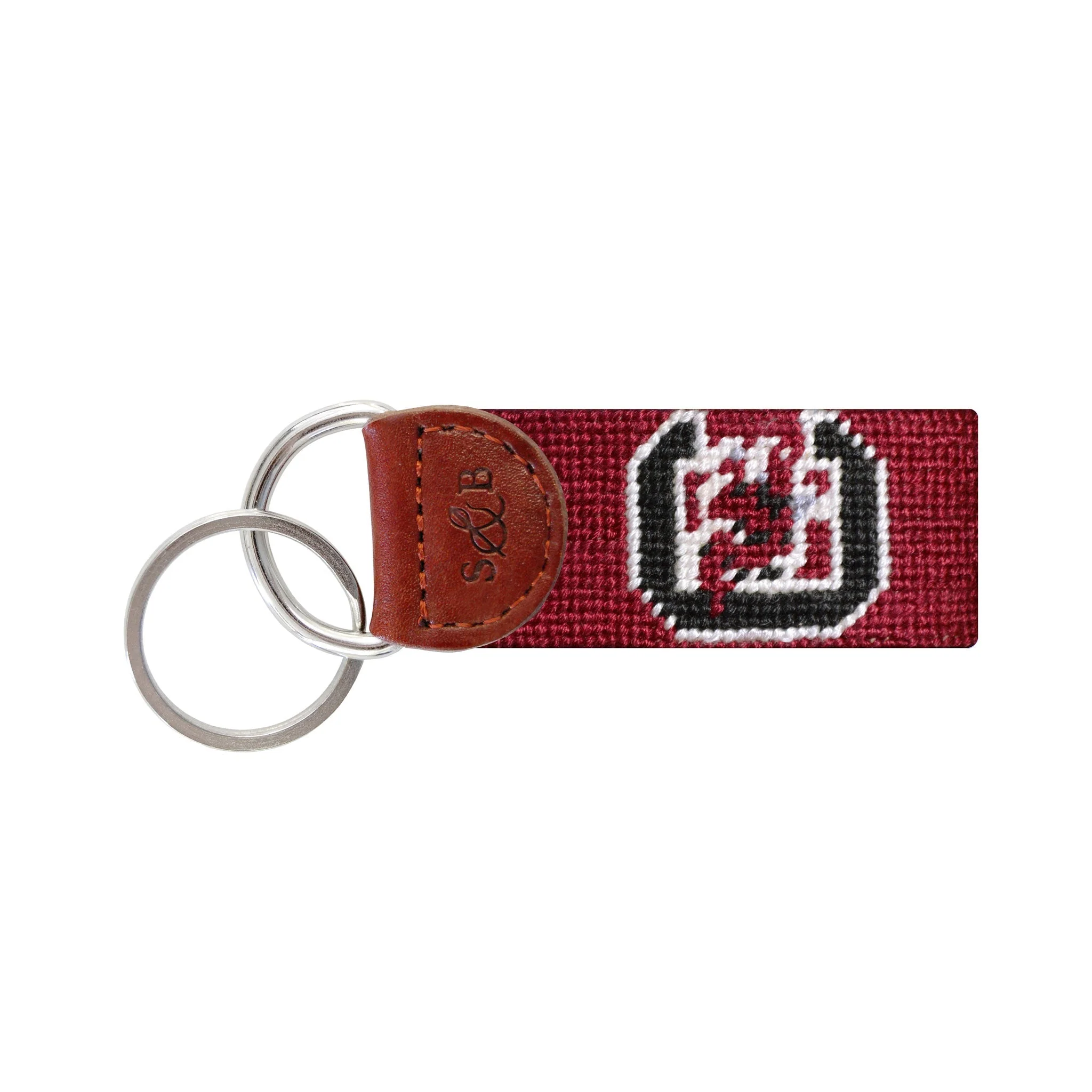 Monogrammed South Carolina Key Fob (Garnet)
