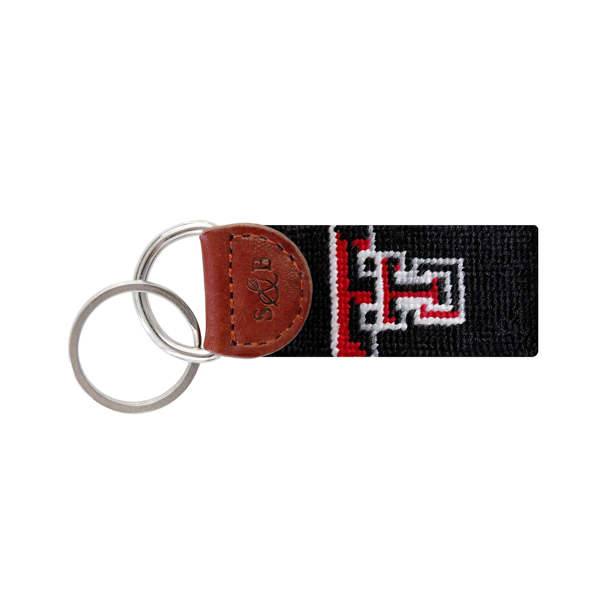 Monogrammed Texas Tech Key Fob
