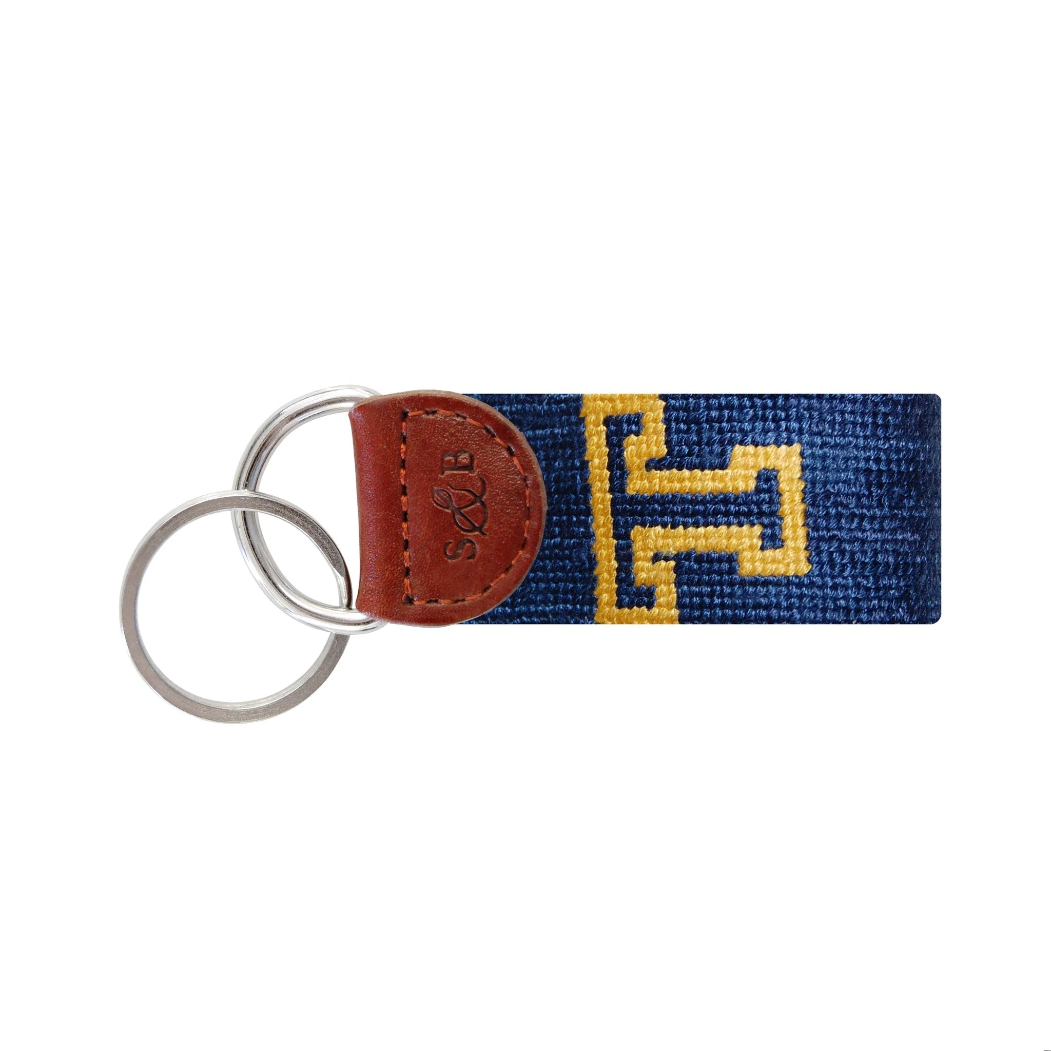 Monogrammed Trinity Key Fob