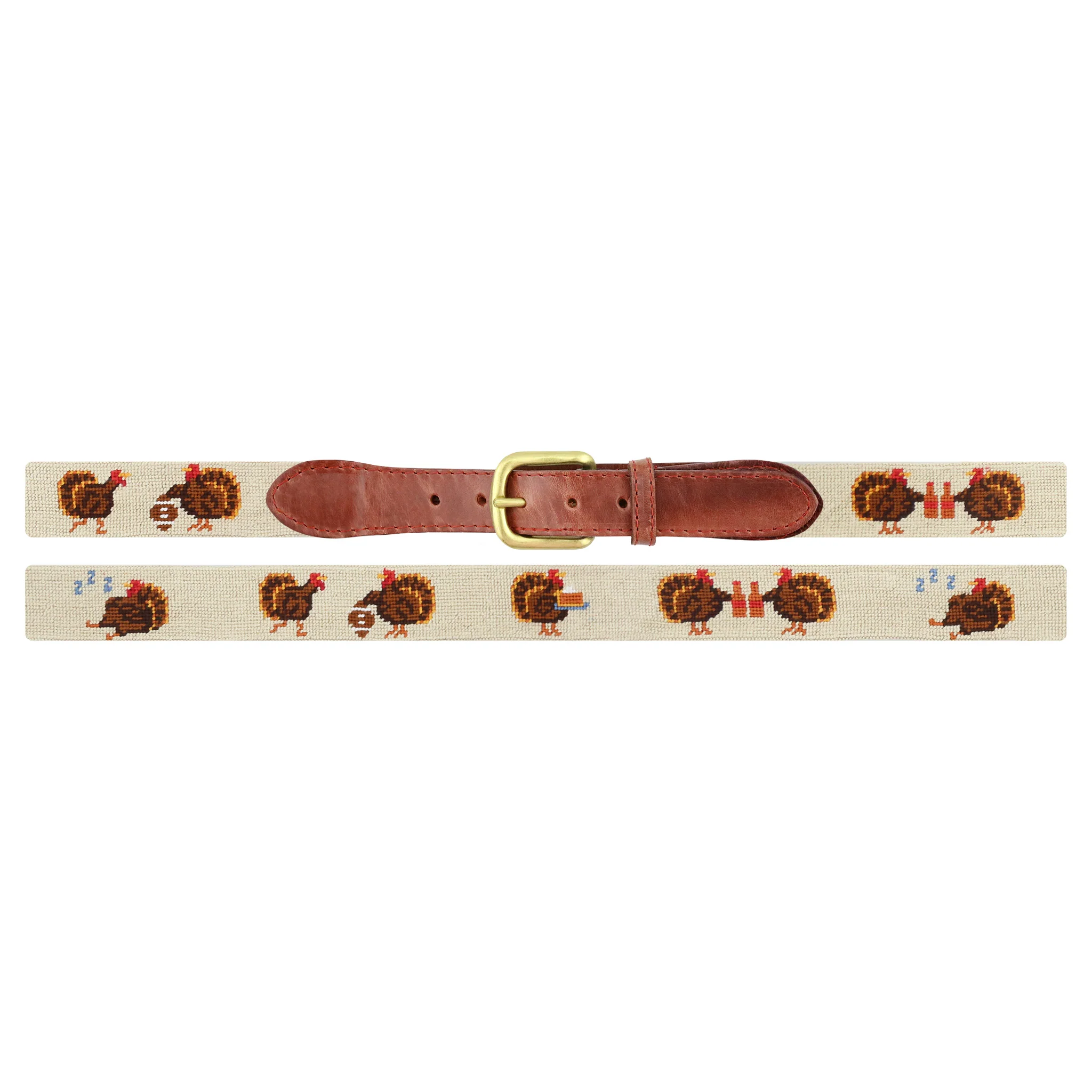 Monogrammed Turkey Day Belt (Light Khaki) - Image 2