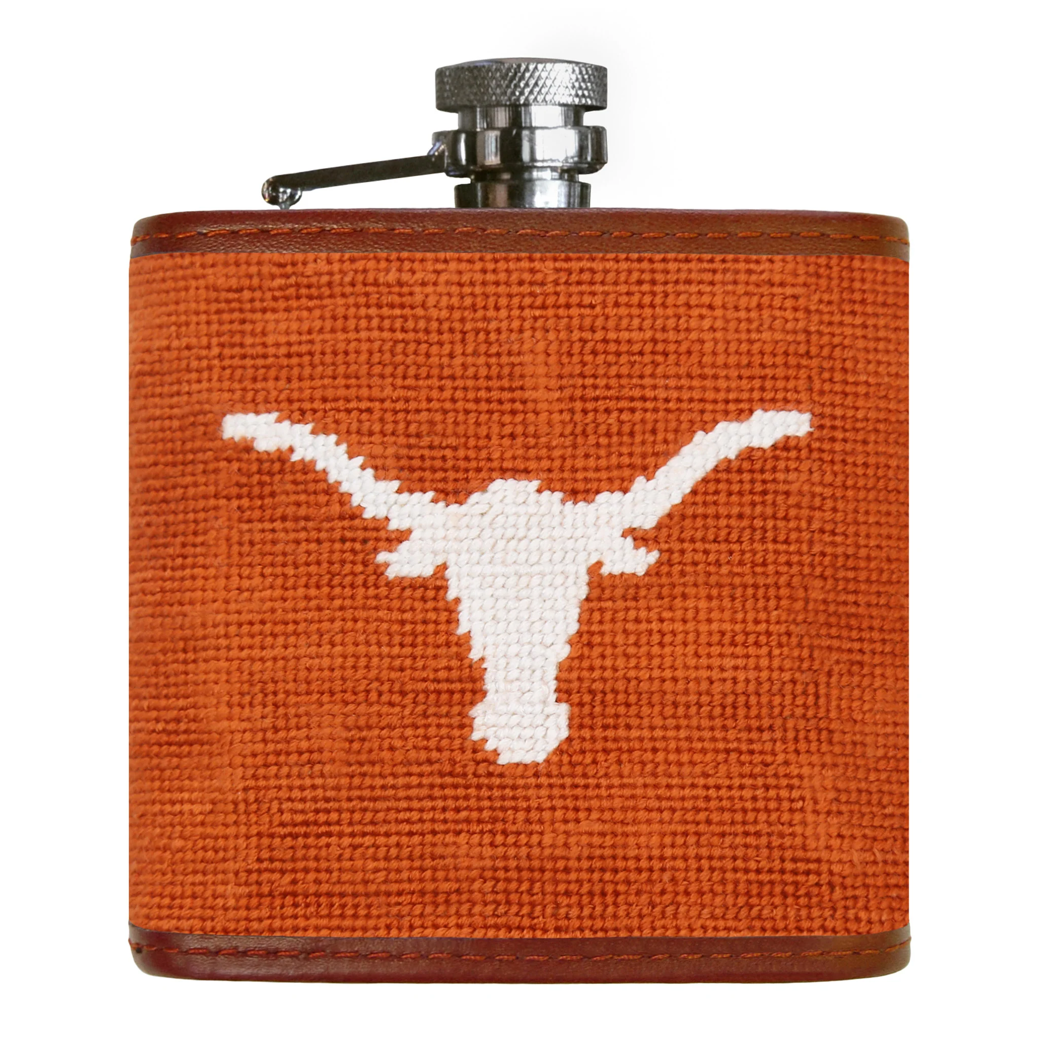 Monogrammed University of Texas Flask (Burnt Orange)