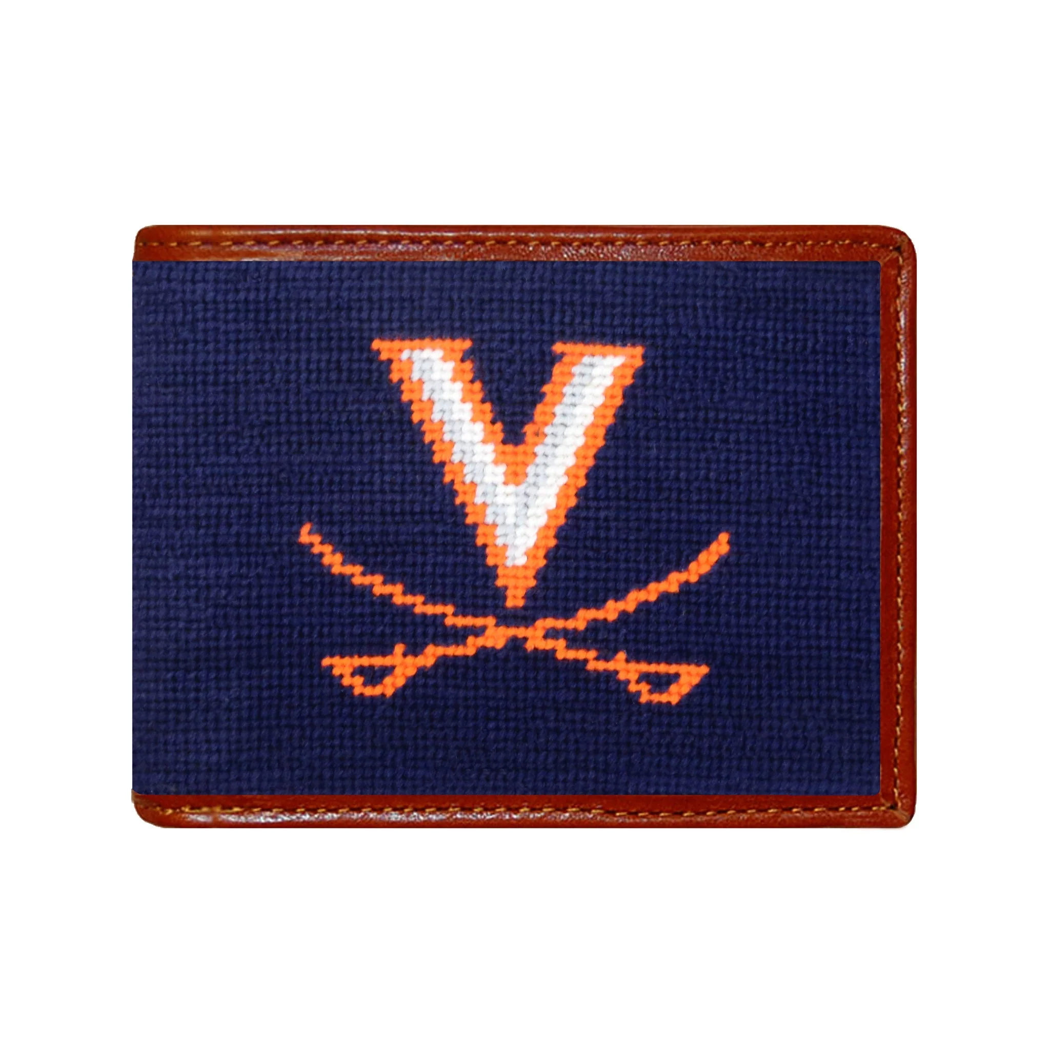 Monogrammed UVA Wallet (Dark Navy)