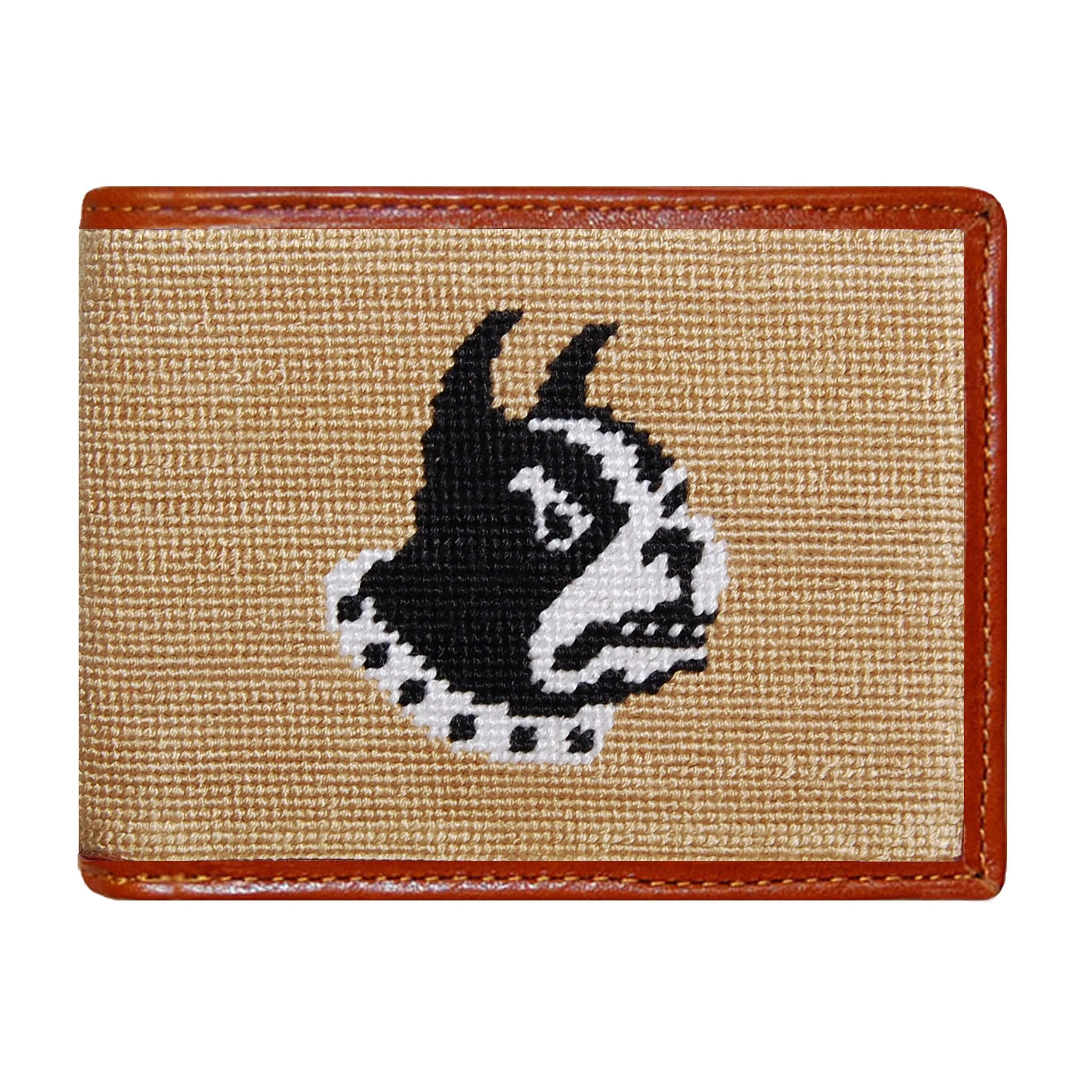 Monogrammed Wofford Wallet (Gold)