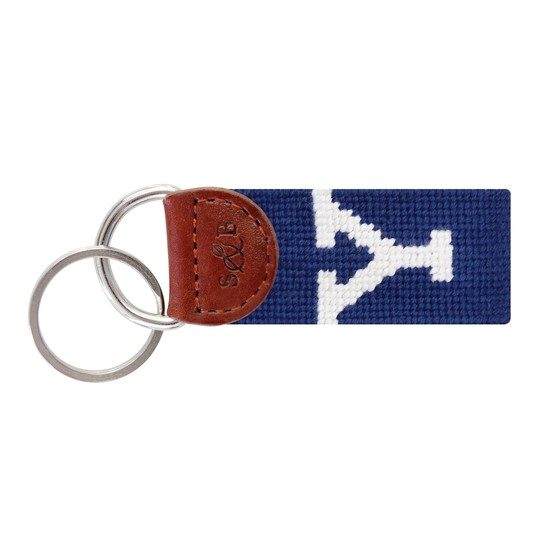 Monogrammed Yale Key Fob (Classic Navy)