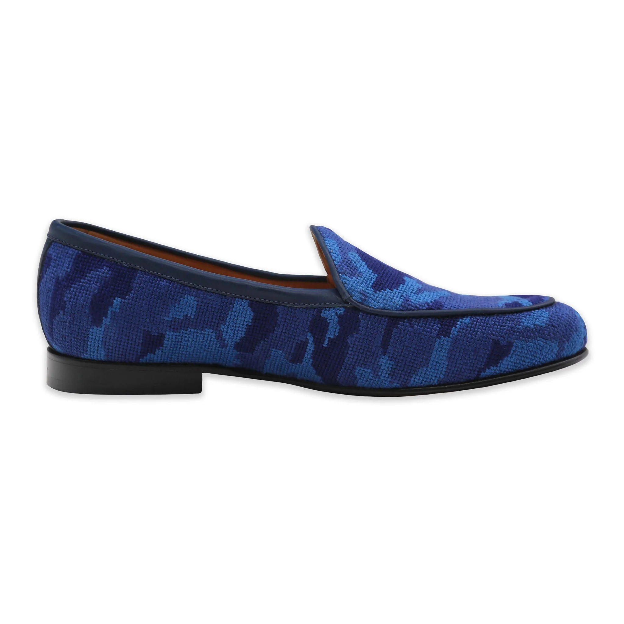 Navy Camo Belgian Loafers - Image 3