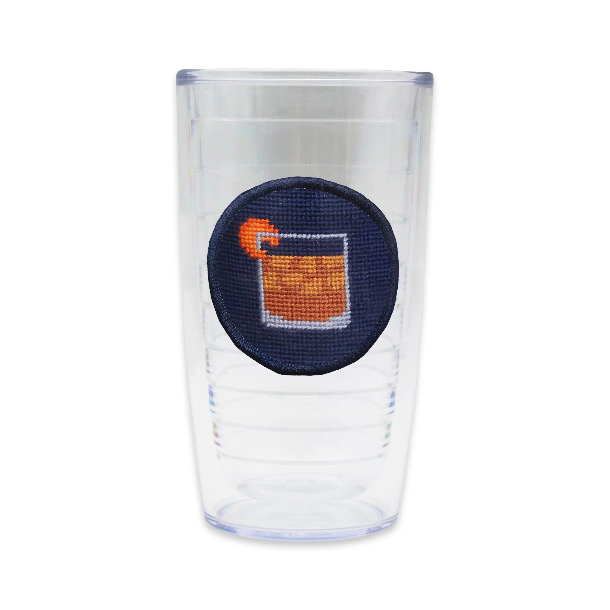 Old Fashioned Tumbler (Dark Navy) (Navy Edge)