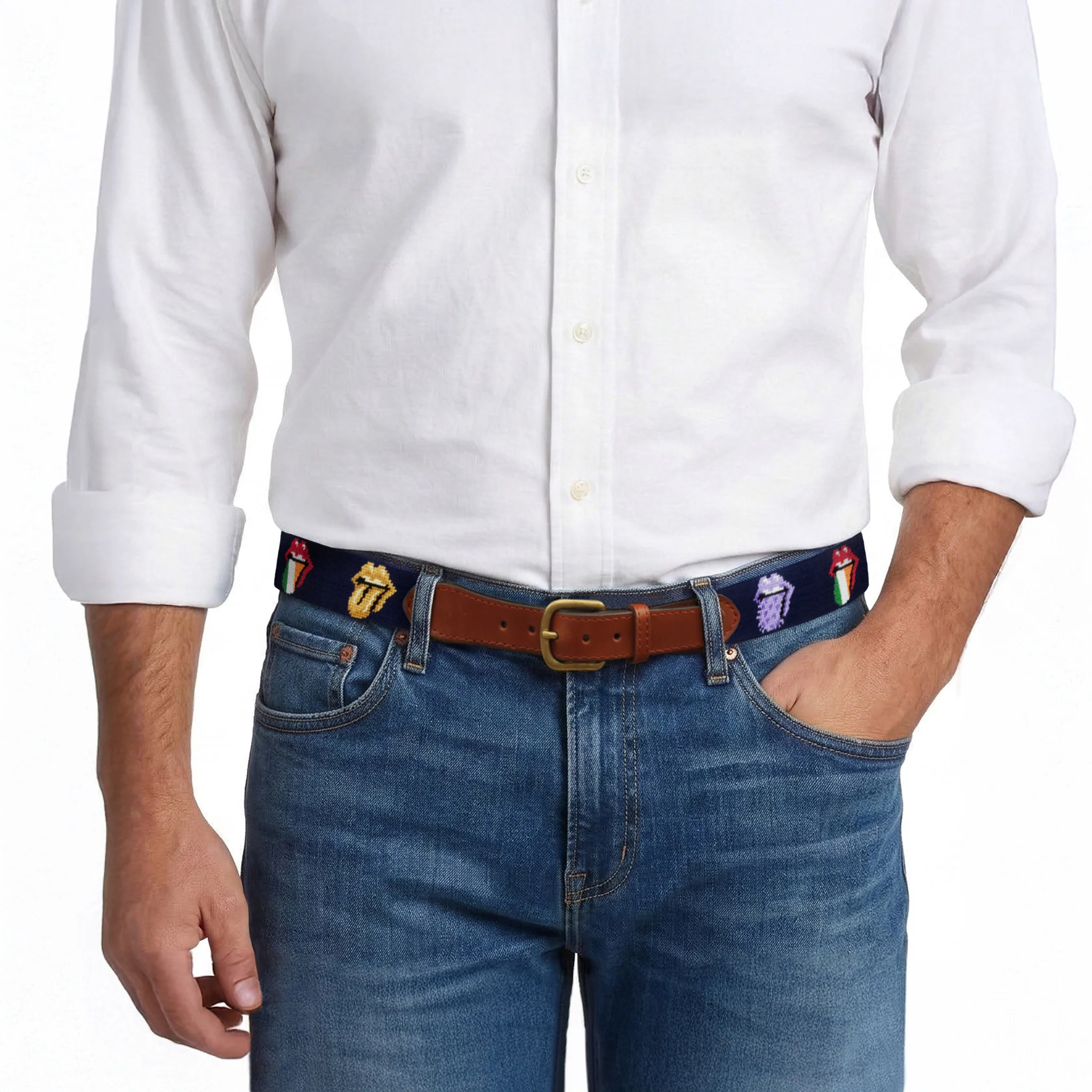 Rolling Stones Multi Licks Belt (Dark Navy) - Image 6