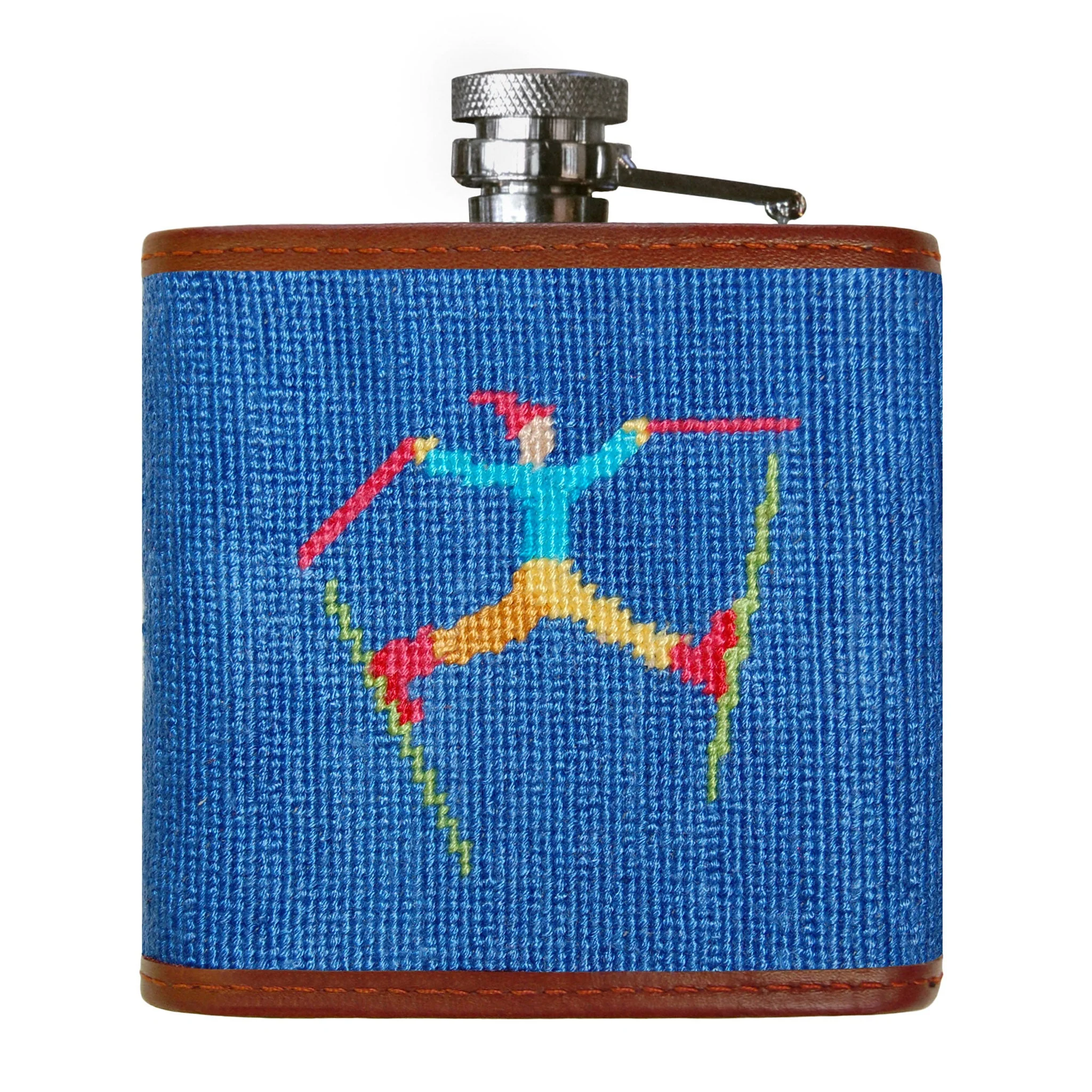 Ski Tricks Flask (Cobalt) - Image 2