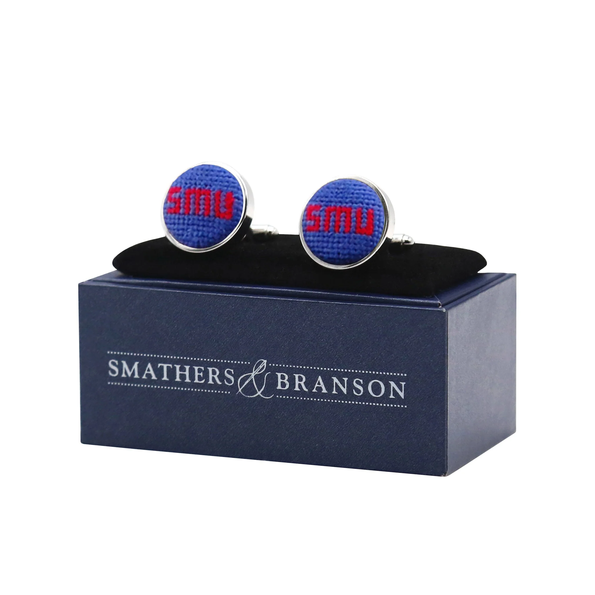 SMU Letters Cufflinks (Royal) - Image 2