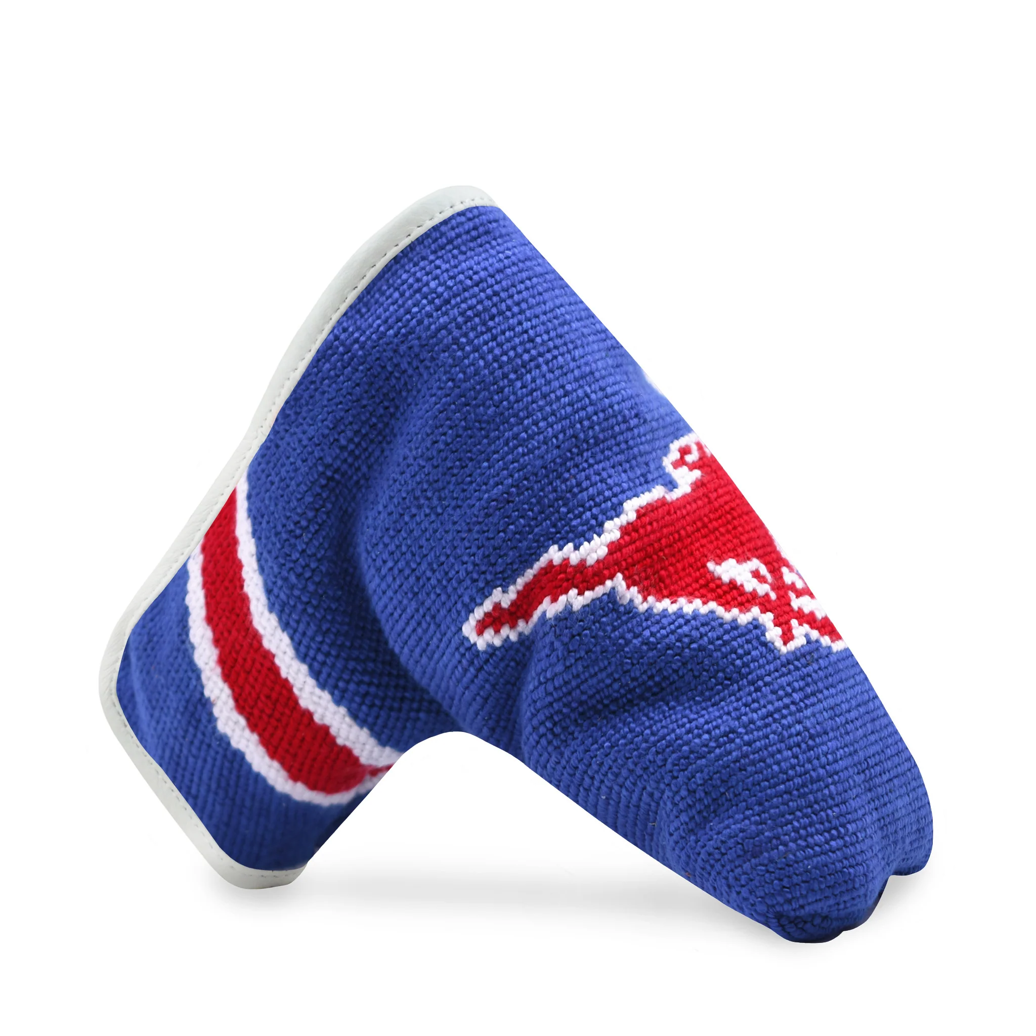 SMU Putter Headcover (Royal - White-Red Multi Stripes)