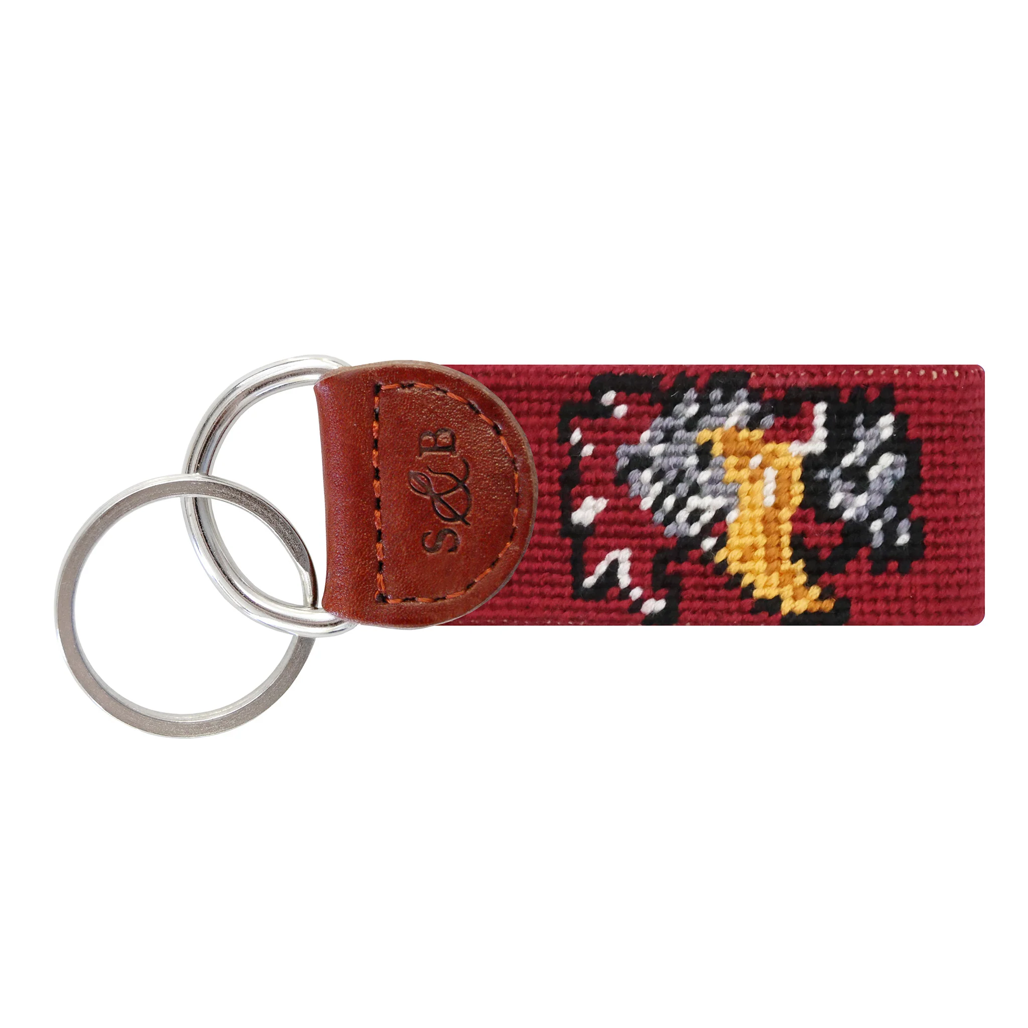 South Carolina Angry Rooster Key Fob (Garnet)