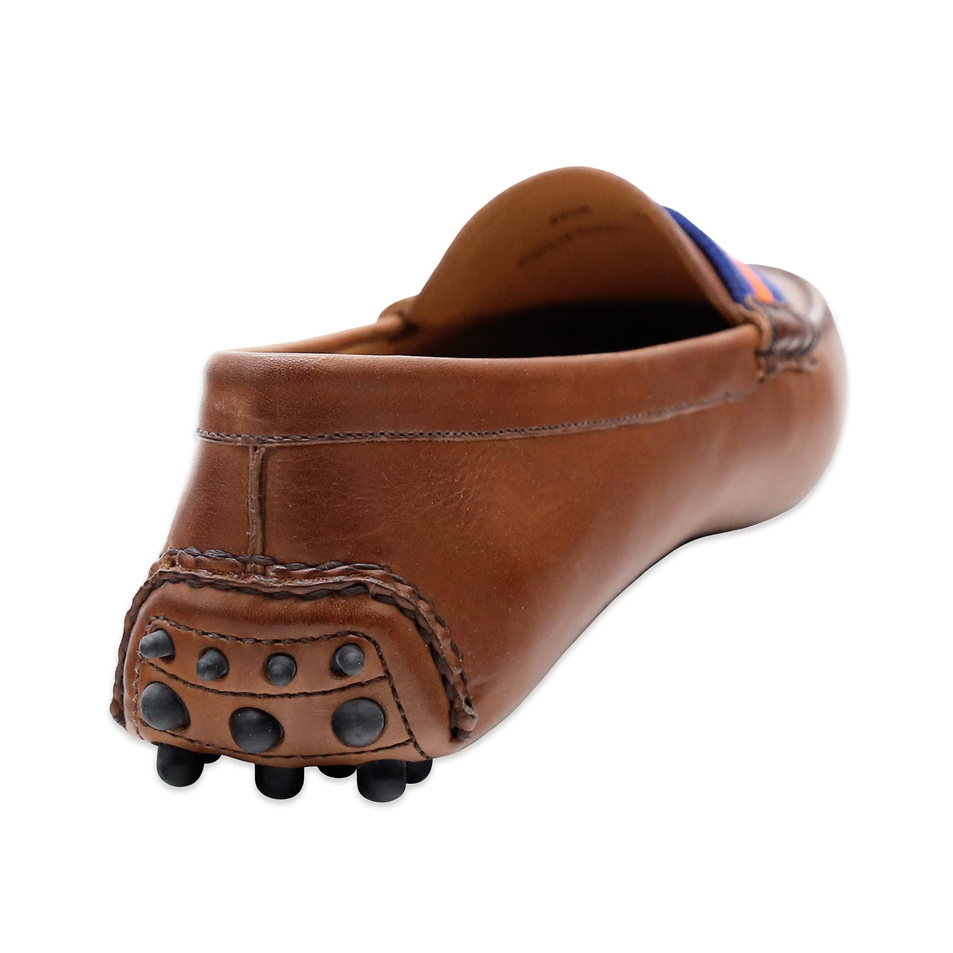 Texas A&M Surcingle Driving Shoes (Maroon-White) (Chestnut Leather-Logo) - Image 4