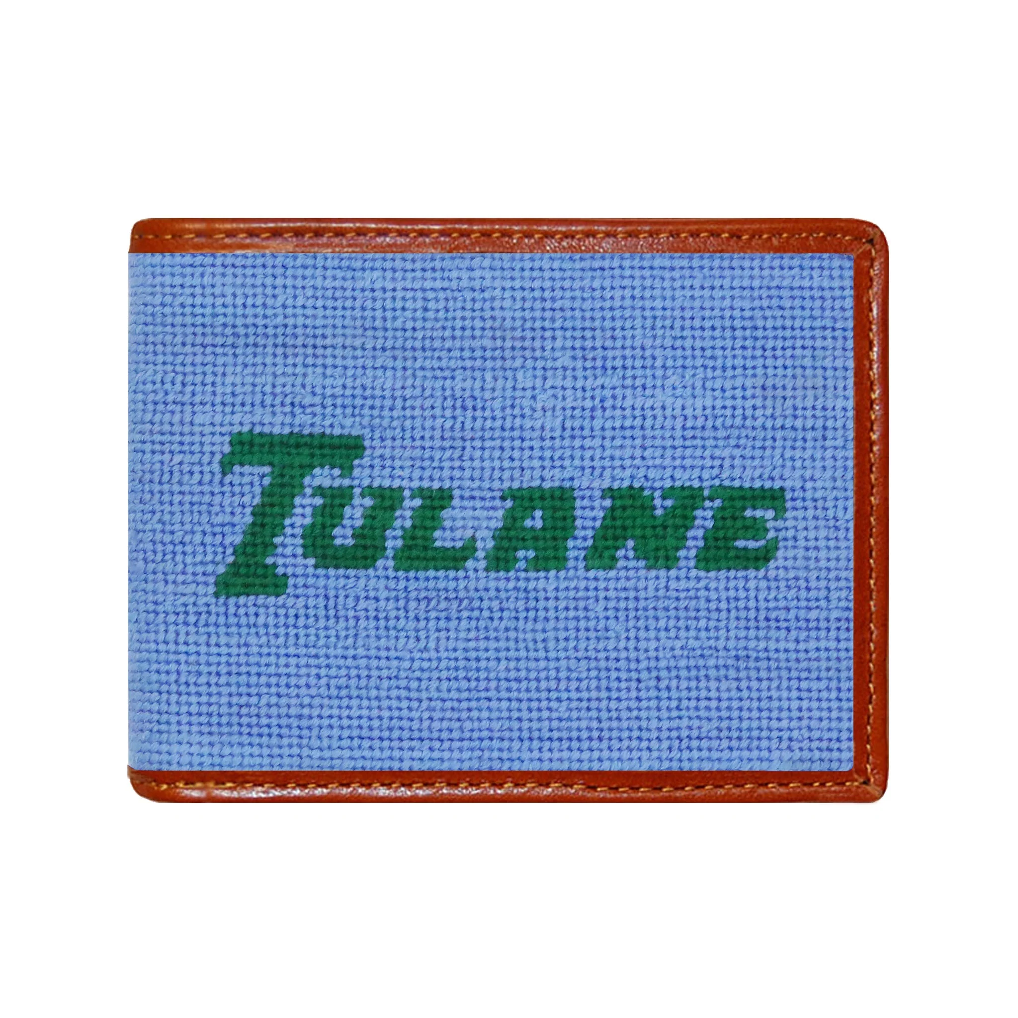 Tulane Text Wallet (Baby Blue)