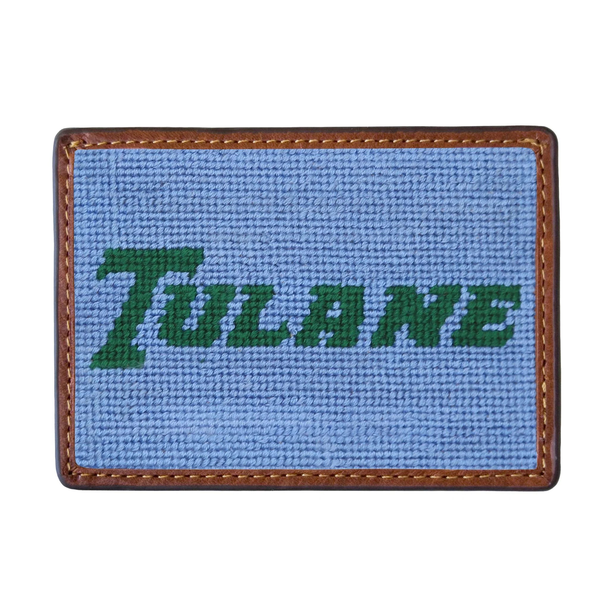 Tulane Text Card Wallet (Baby Blue)