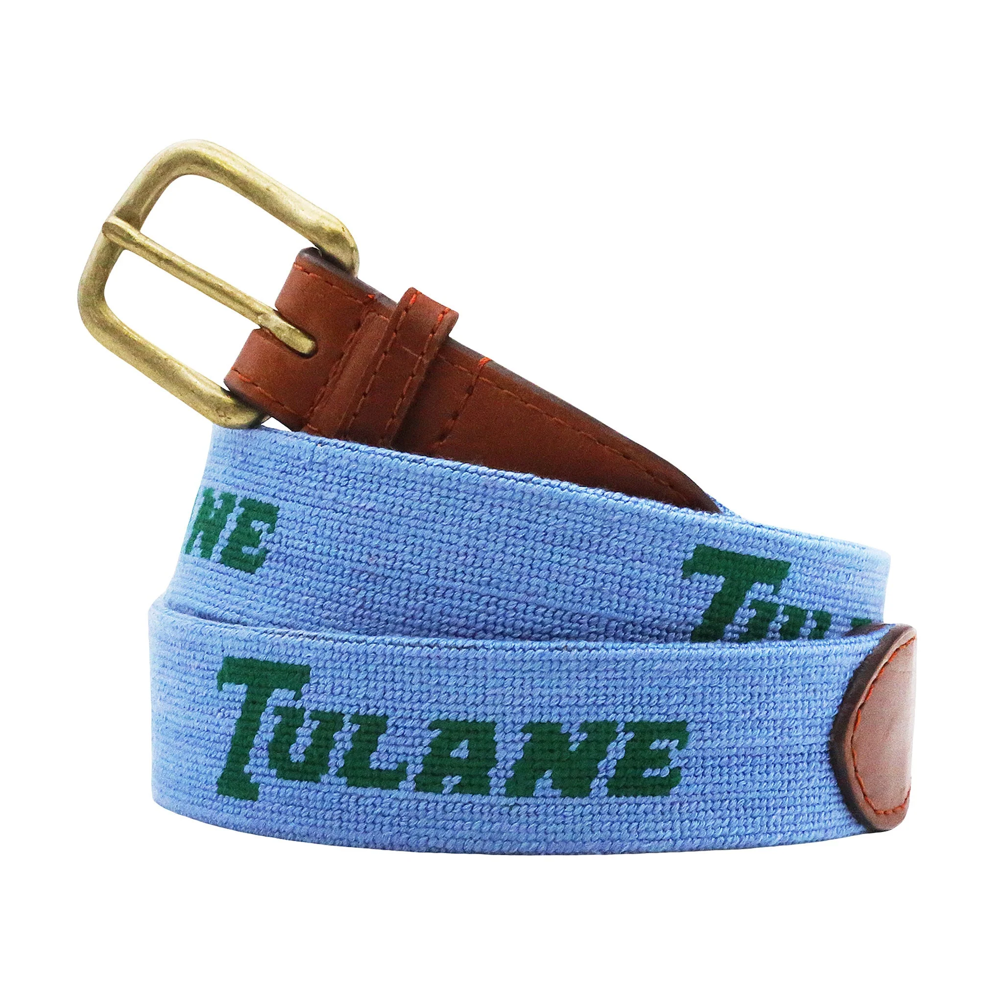 Tulane Text Belt (Baby Blue)