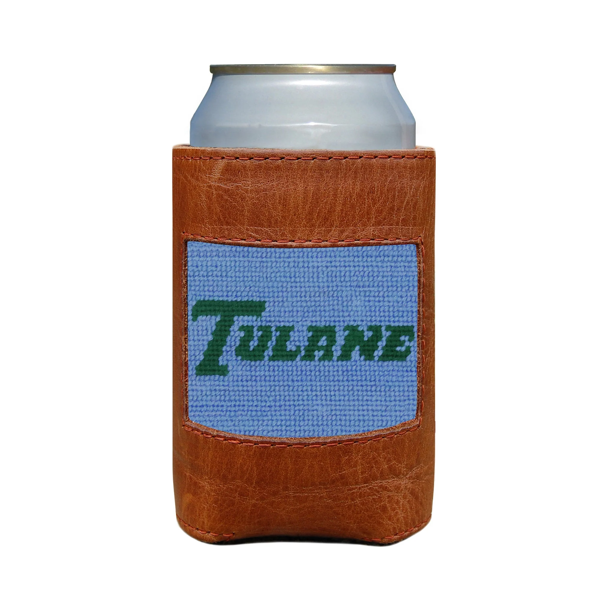Tulane Text Can Cooler (Baby Blue)