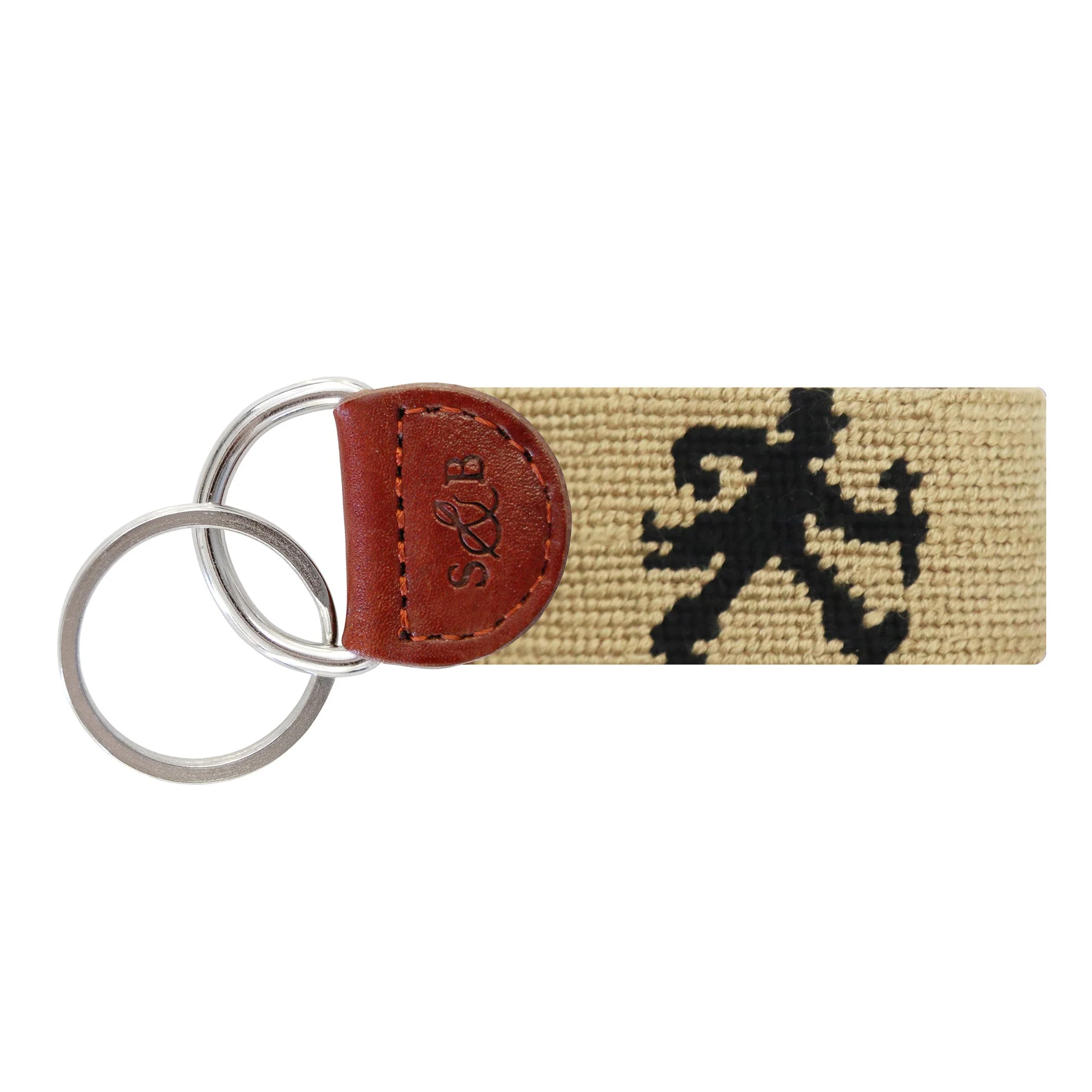 Wake Forest Walking Deacon Key Fob (Dark Khaki)