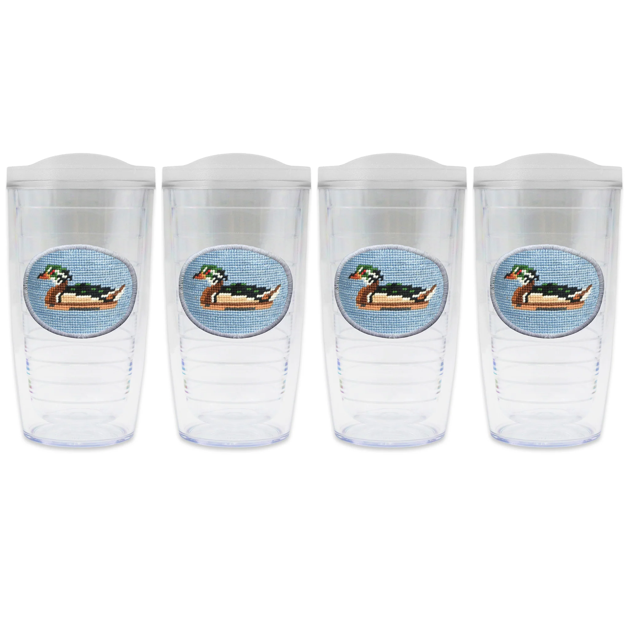 Wood Duck Decoy Tumbler Set with Lids